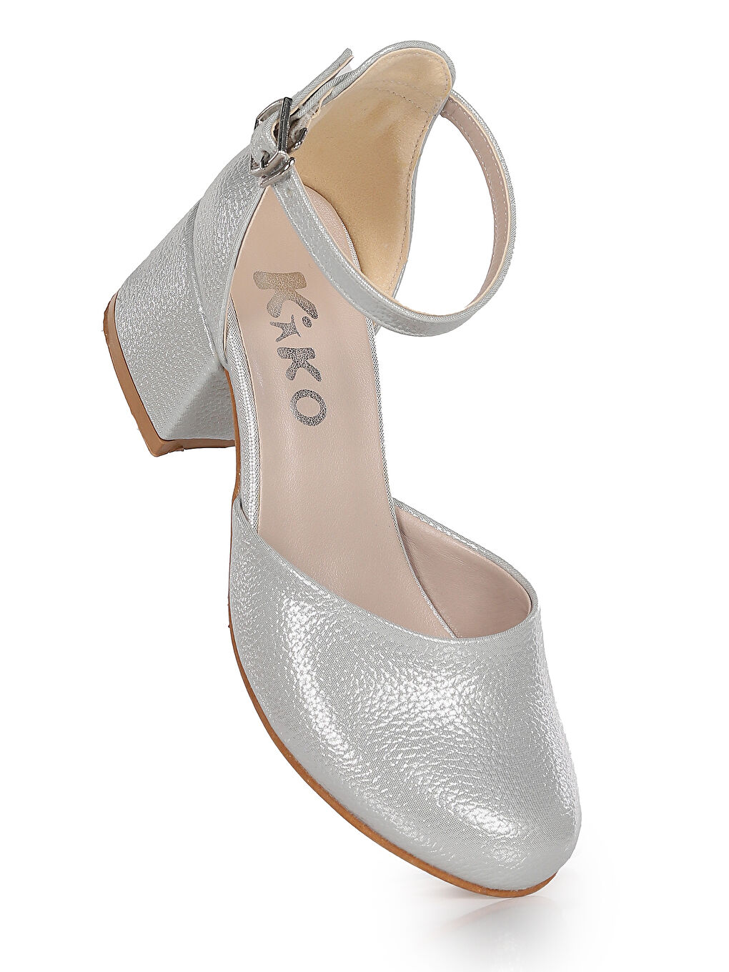 Gri Angelica Günlük Kız Çocuk 3 Cm Topuklu Sandalet Abiye Ayakkabı