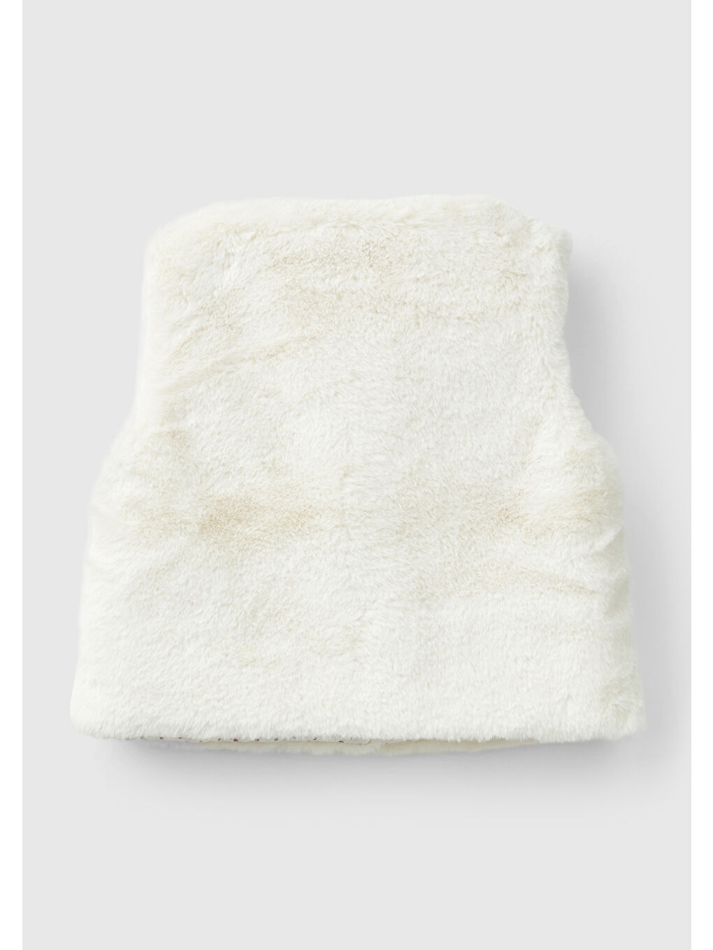 Kız Çocuk Ekru Pelüş Yelek-1