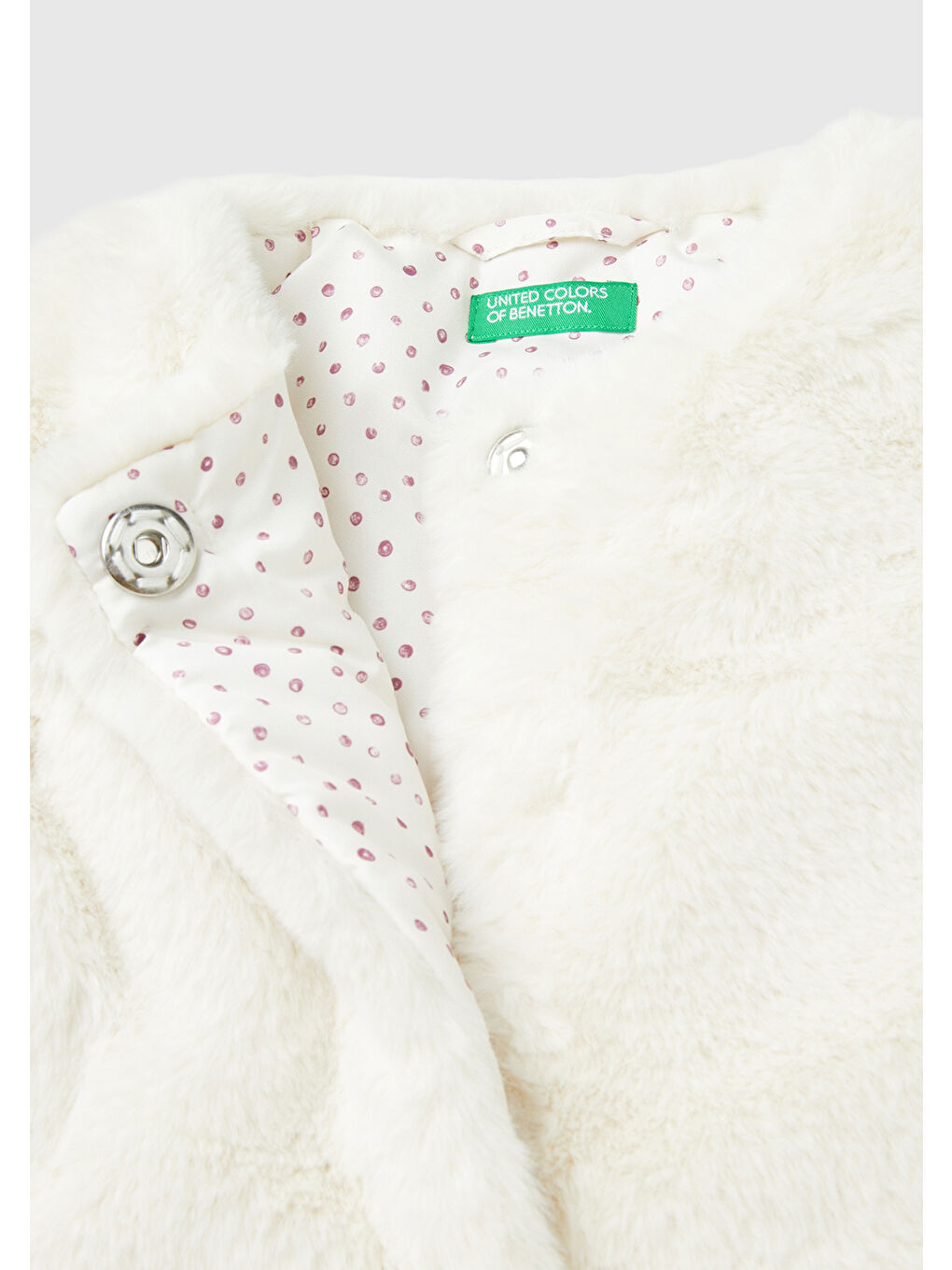 Kız Çocuk Ekru Pelüş Yelek-2