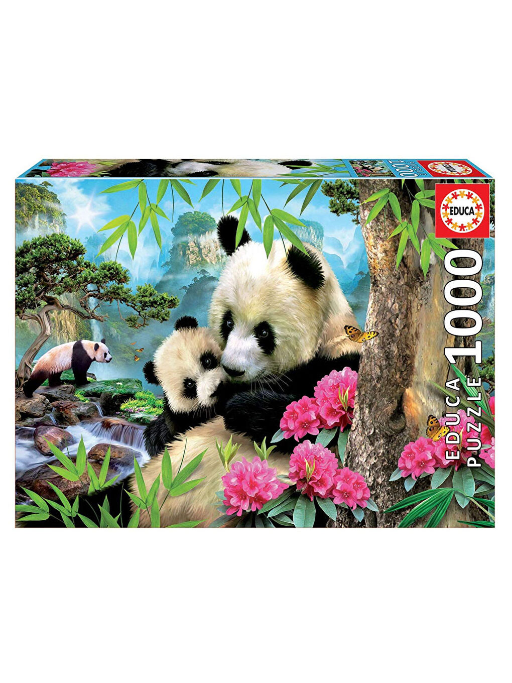 Educa Renksiz Puzzle 1000 Parça Pandaların Sabahı 17995