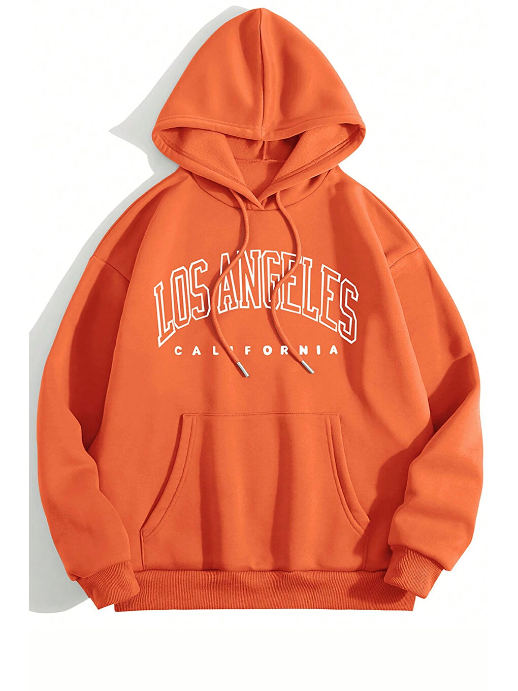 uyguntarz Turuncu Unisex Los Angles Baskılı Sweatshirt