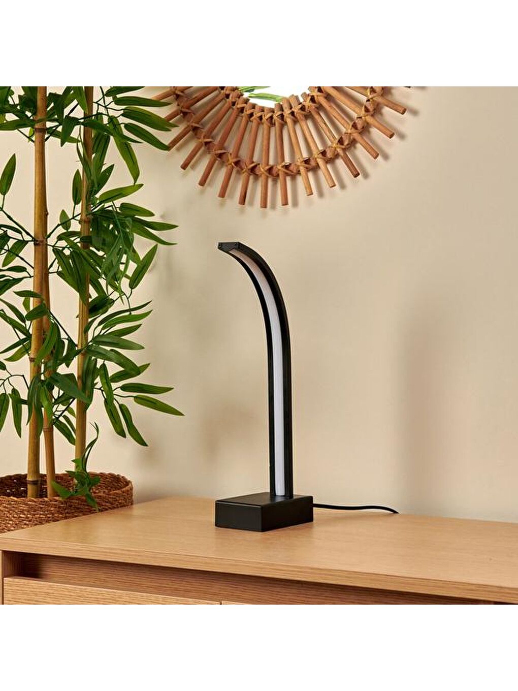 Mira Led Masa Lambası - Siyah-4