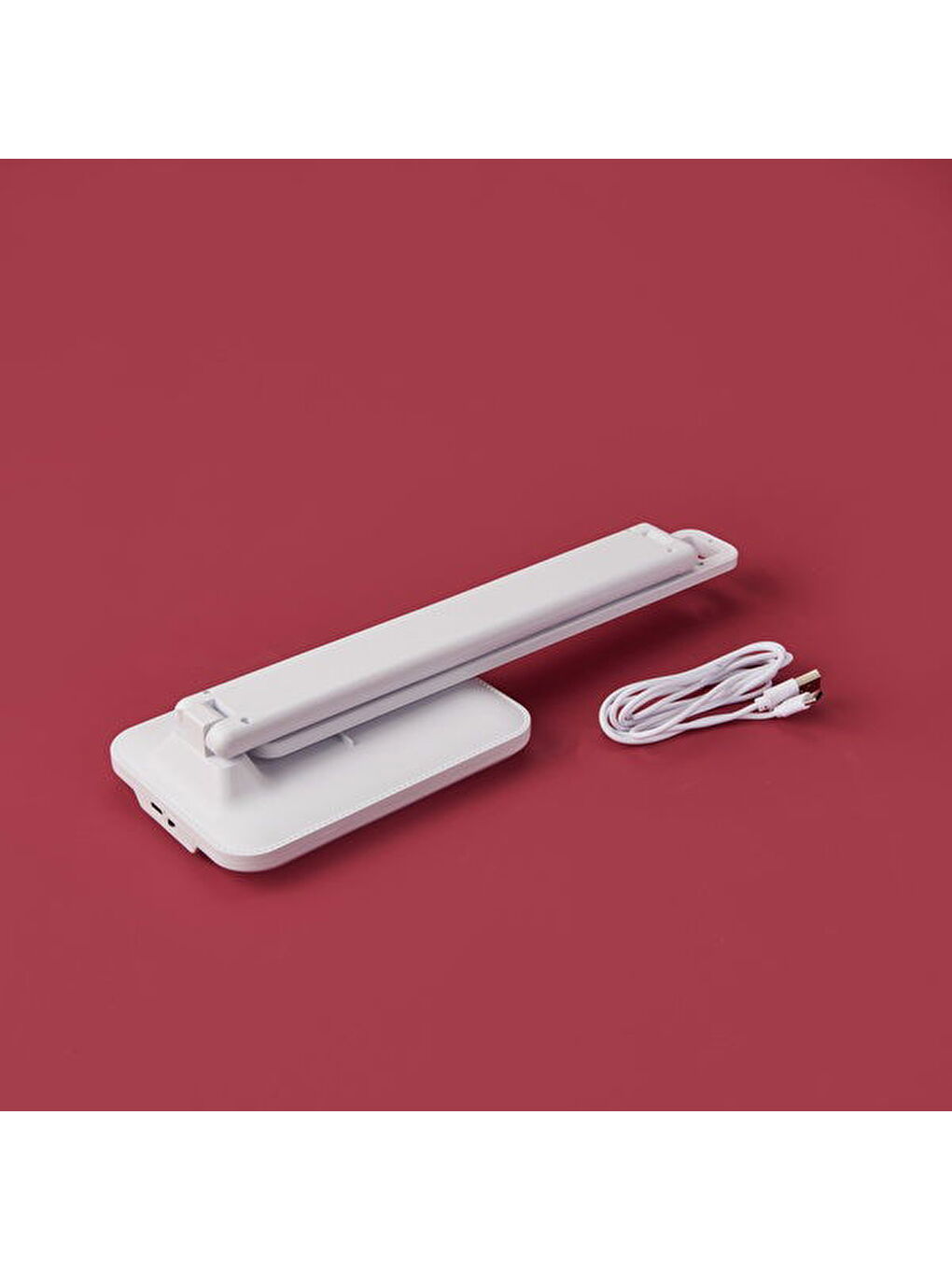 Dokunmatik Şarjlı Led Masa Lambası - Beyaz - 34x13x6 cm-3