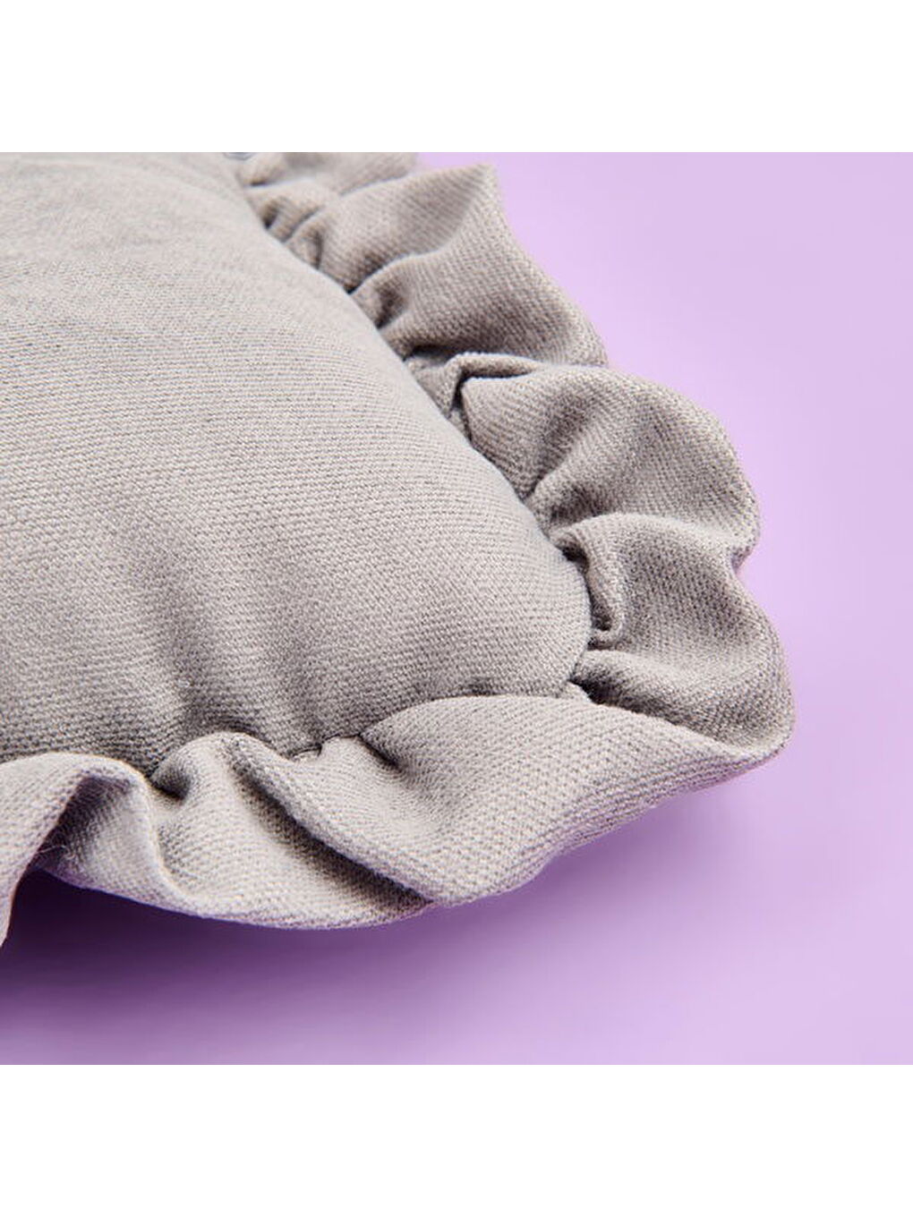 Soft Nora Sandalye Minderi - Gri - 40x40 cm-1