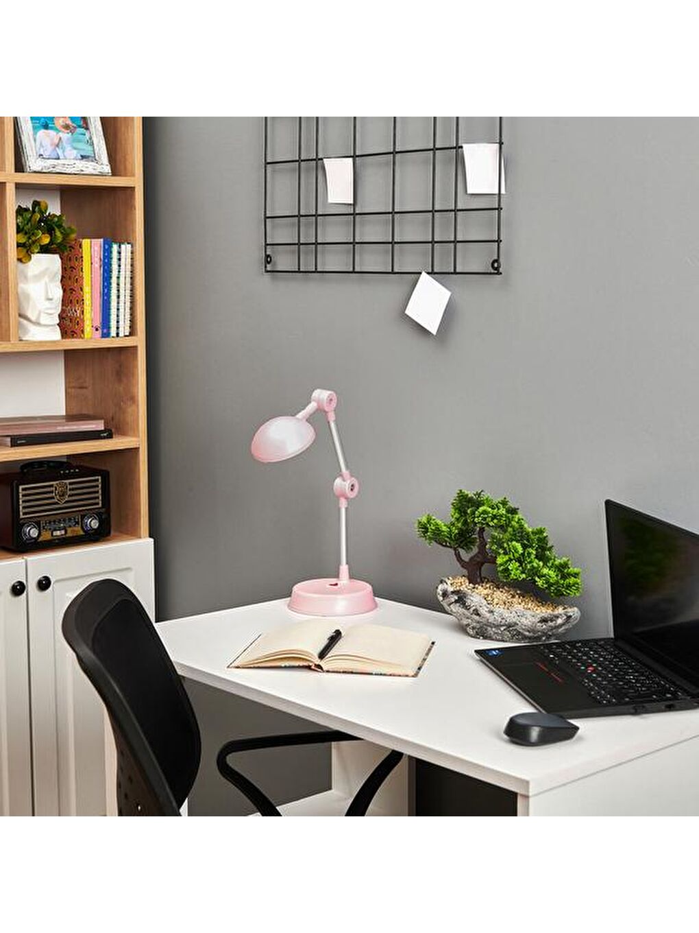 Ledli Masa Lambası - Pembe