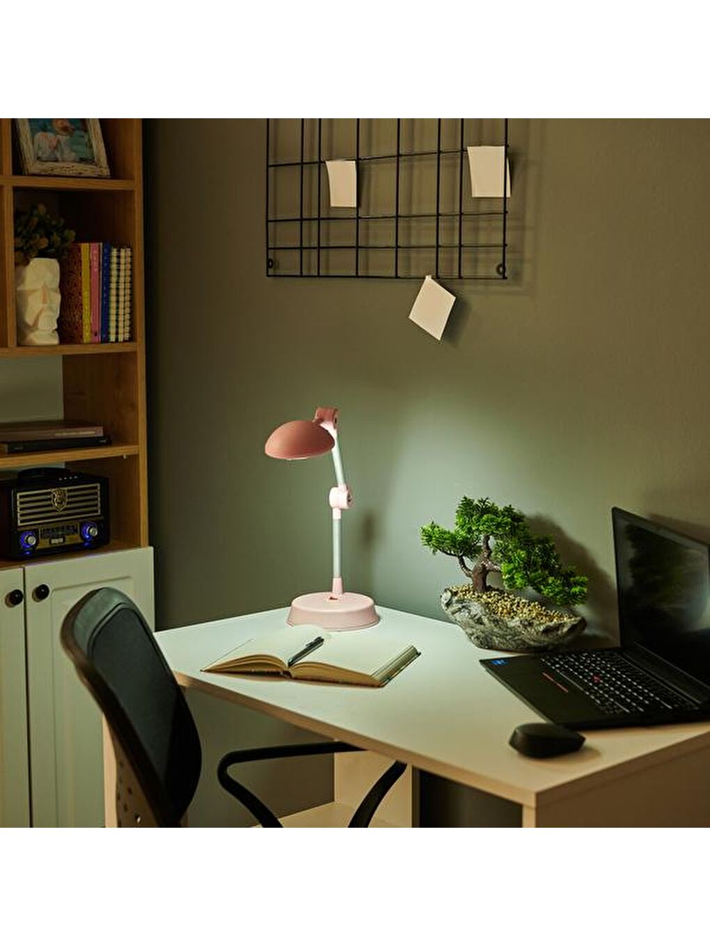 Ledli Masa Lambası - Pembe-6