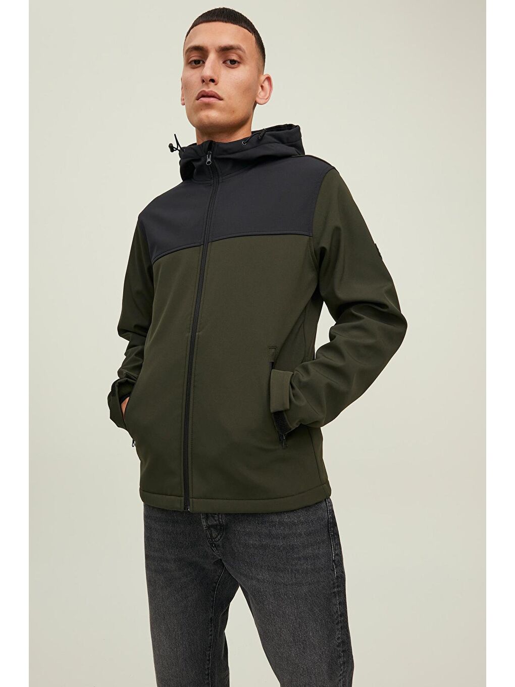 Haki Jjemarvin Softshell Kapüşonlu Erkek Mont 12212363
