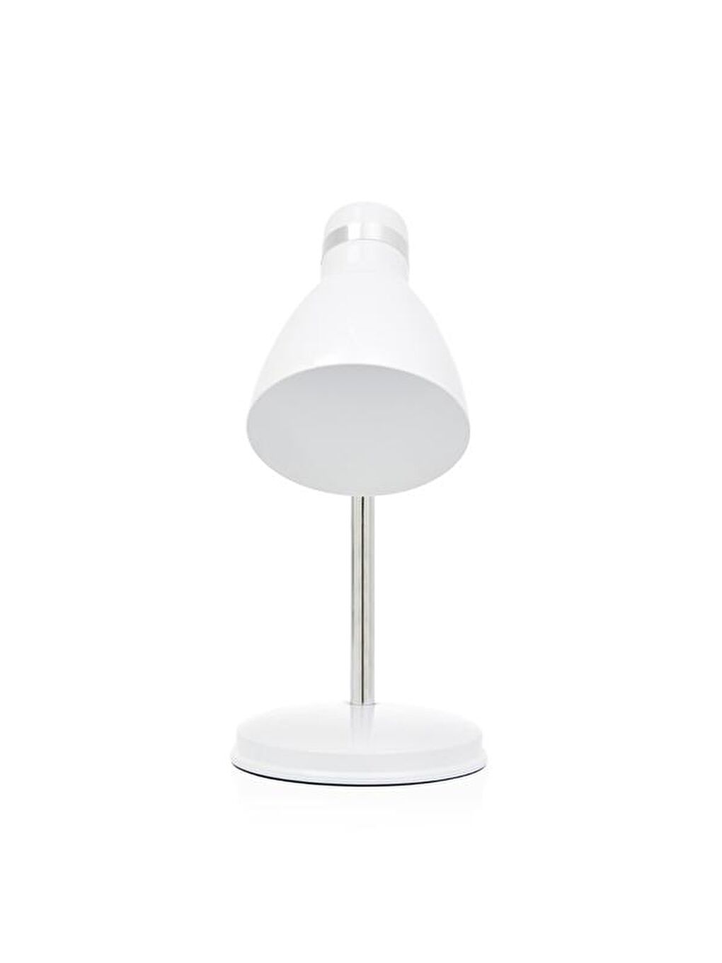 Modern Krom Spiralli Masa Lambası - Beyaz-1