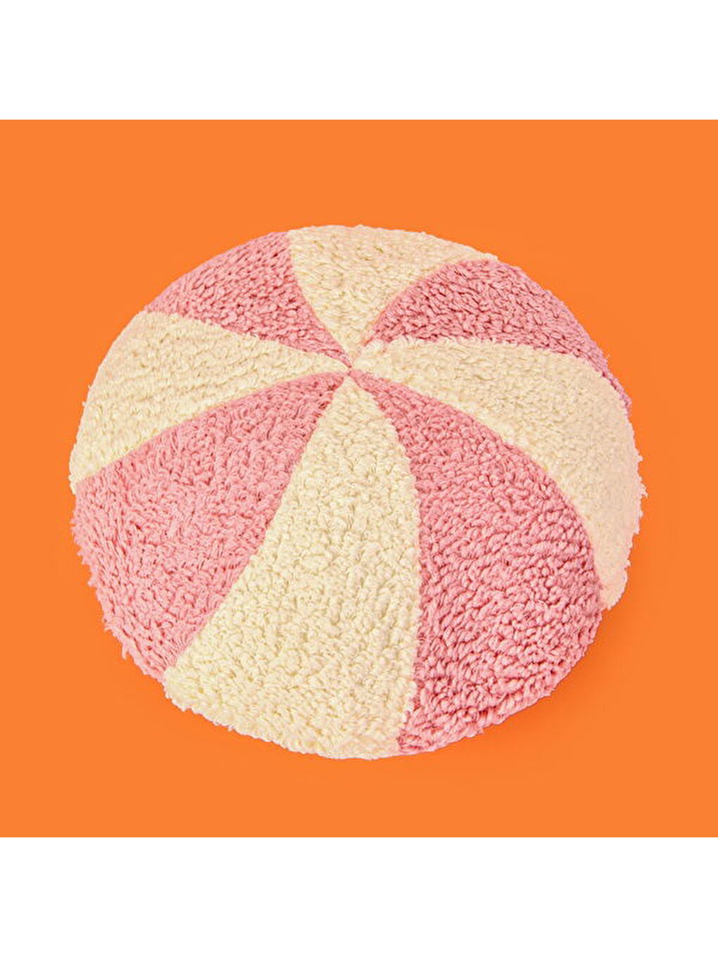 Soft Şeker Figürlü Yastık - Beyaz / Pembe - 35x35 cm-2