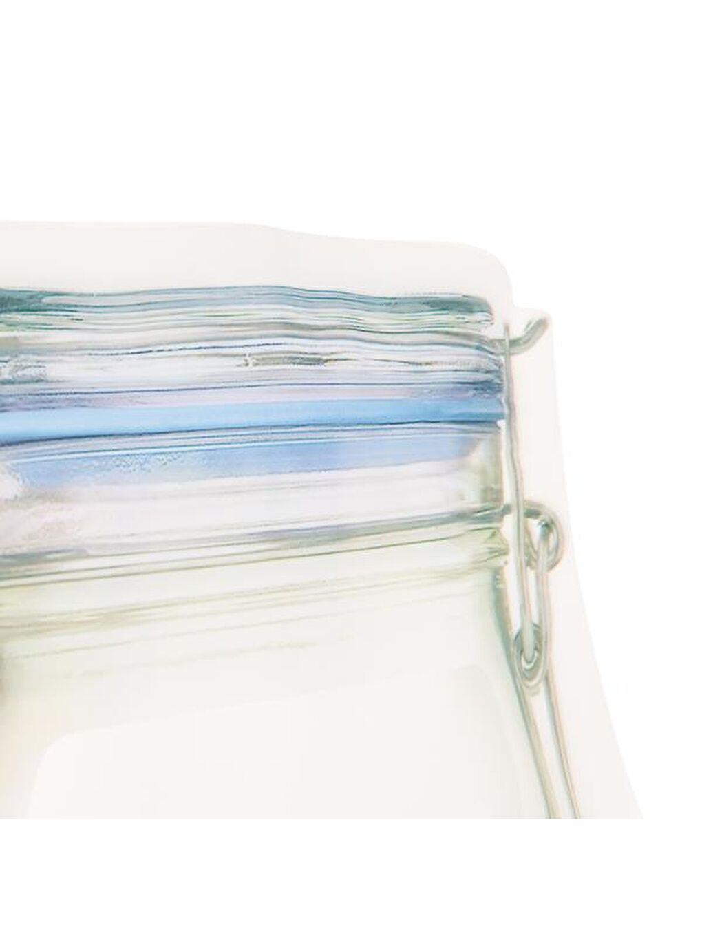 Renksiz Kavanoz Şekilli Saklama Poşeti - Şeffaf / Renkli-1