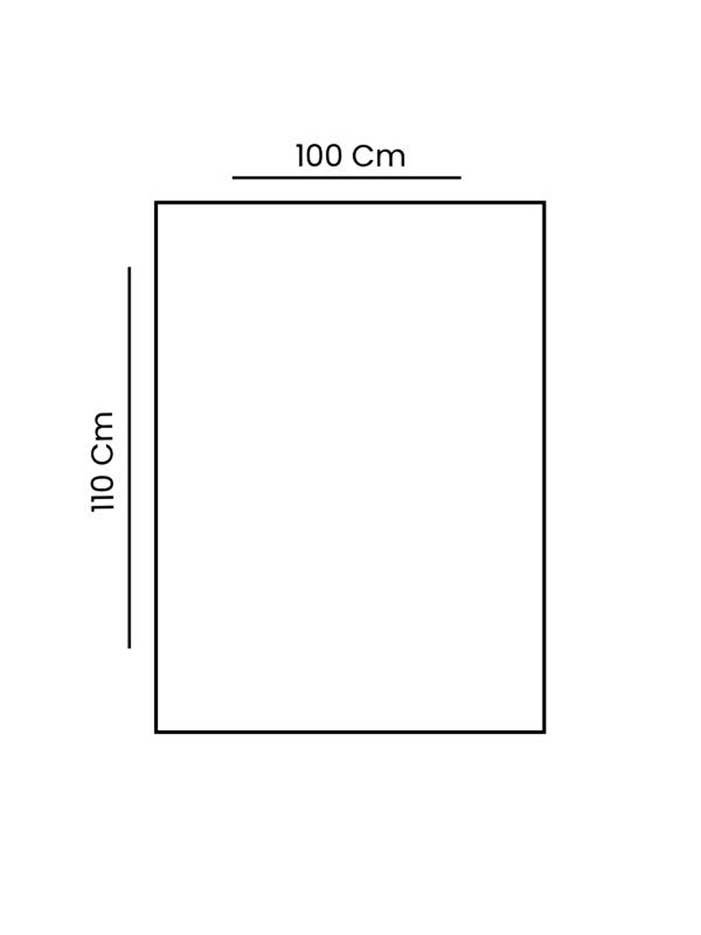 Müslin Koltuk Şalı - Mavi - 100x110 cm-2