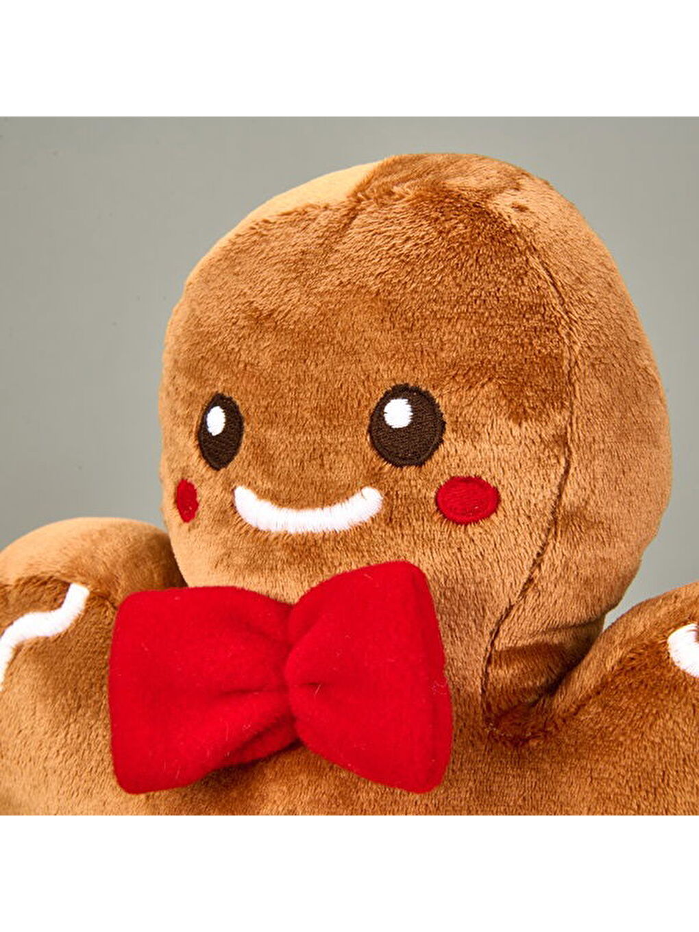 Soft Kurabiye Adam Figürlü Yastık - Kahverengi - 30 cm-1