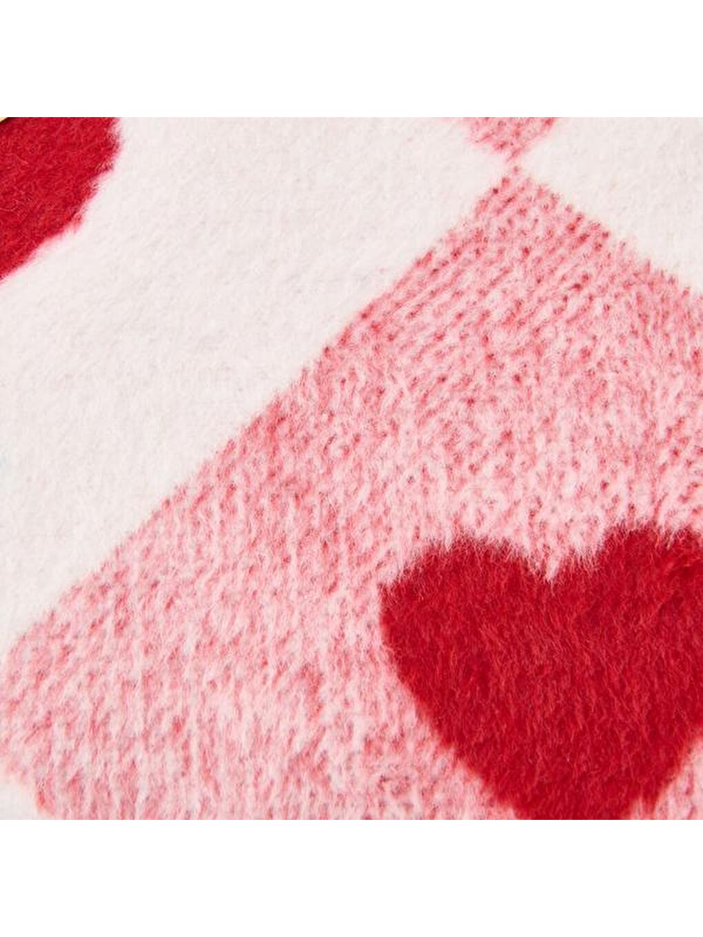 Soft Kalpli Pamuklu Çift Kişilik Battaniye - Kırmızı - 200x220 cm-1