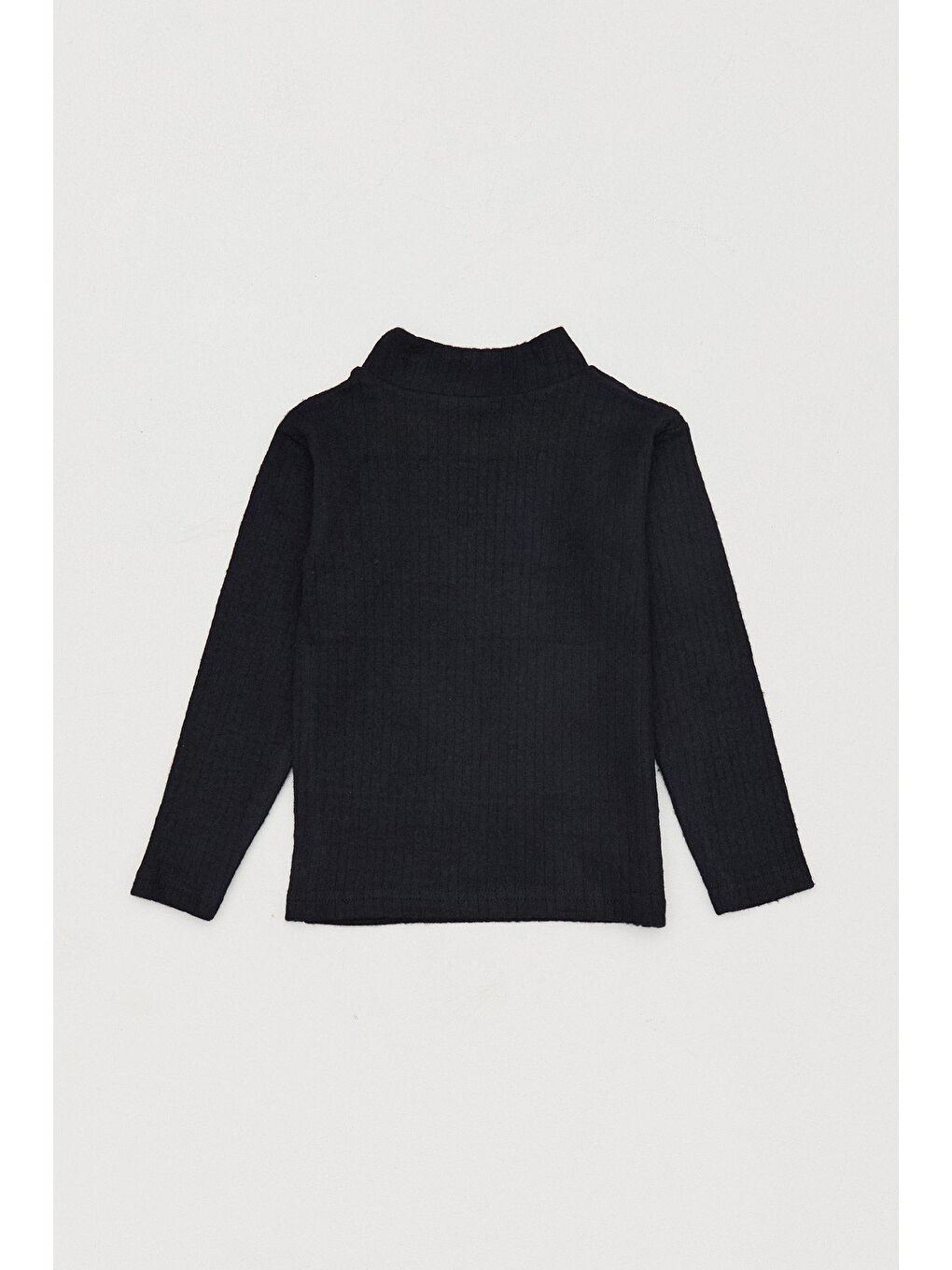 Siyah Fitilli Dik Yaka Kız Çocuk Body-1