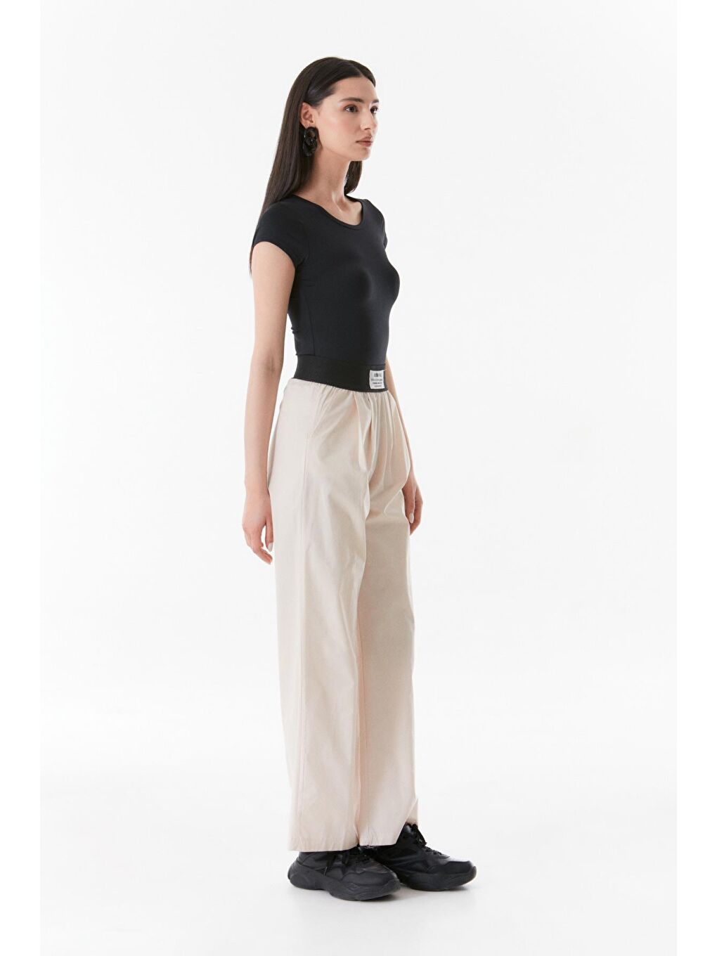 Siyah Basic Bisiklet Yaka Body-1