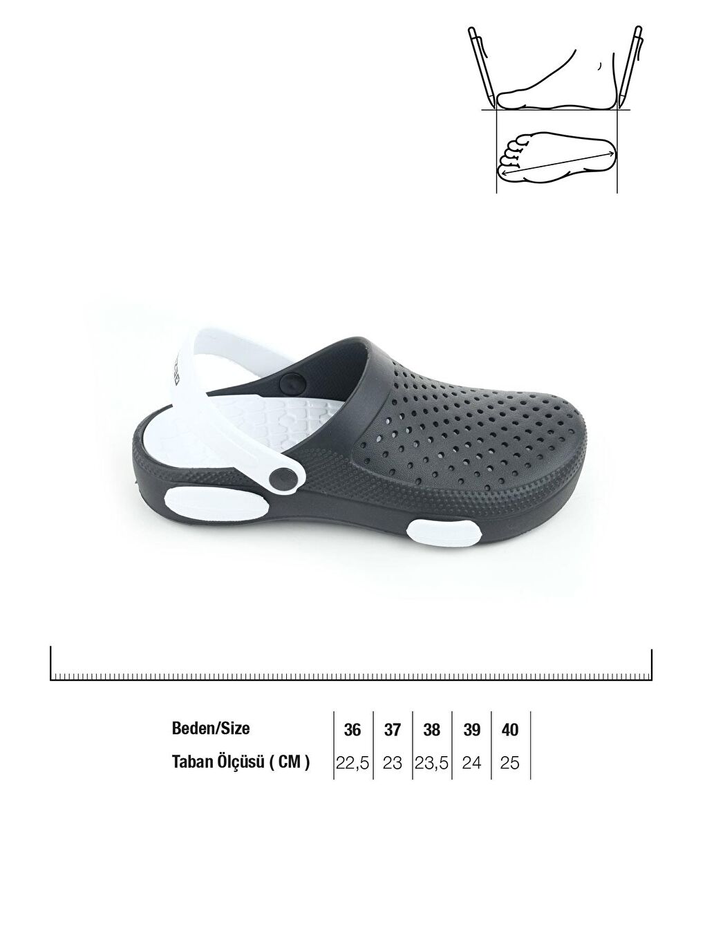 Siyah Yazlık Sabo Erkek Genç Terlik-1