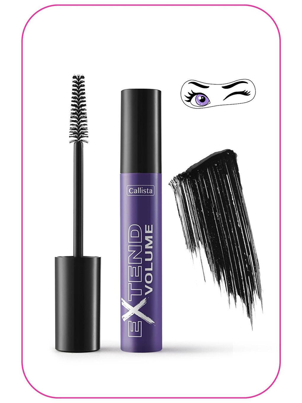 Callista Siyah Extend Volume Mascara Hacim ve Uzunluk Etkili Maskara Siyah - 2