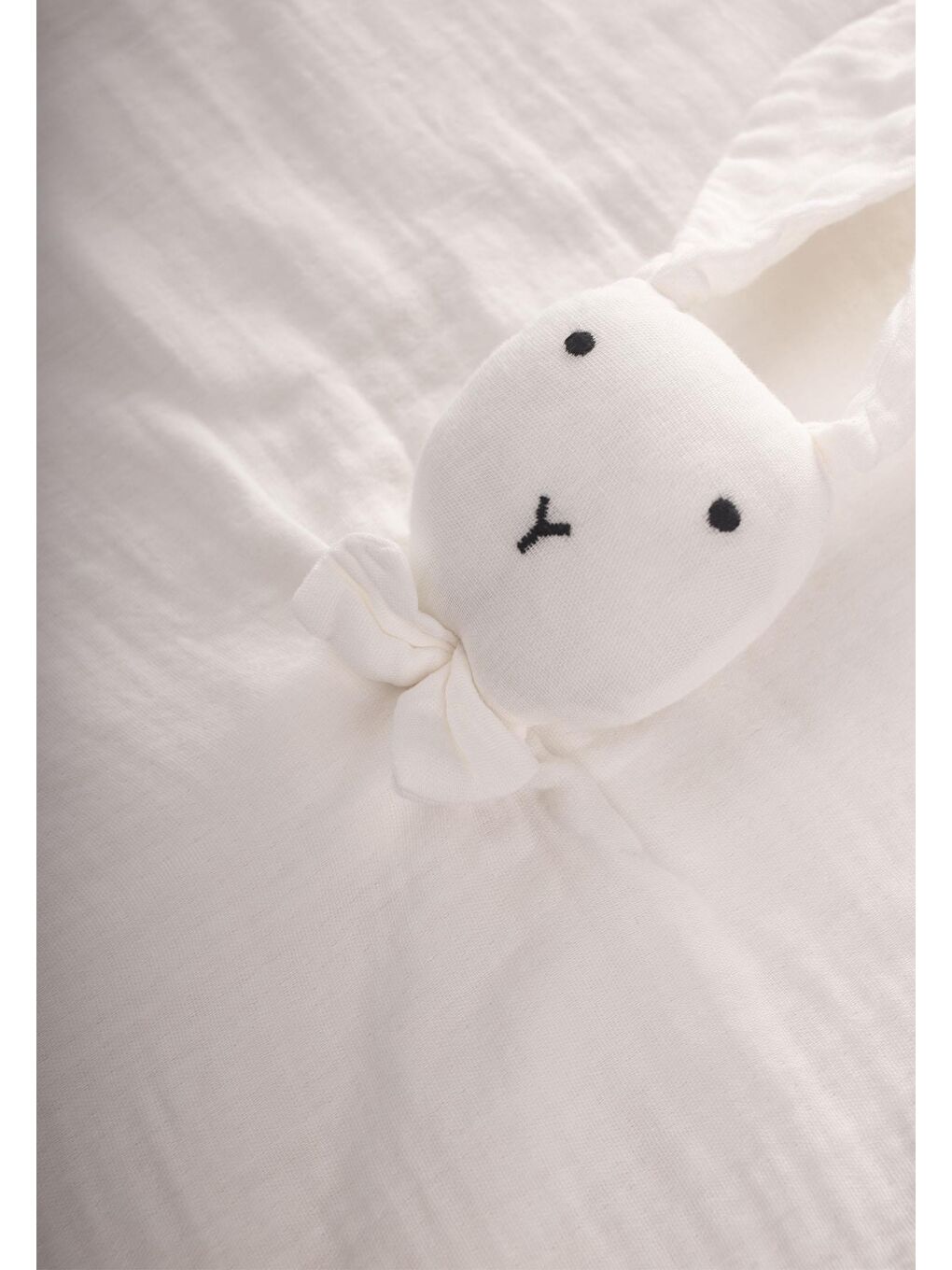 Tavşan Müslin Uyku Arkadaşı (Yıkanmıştır) 40X40 Cm Ekru-1