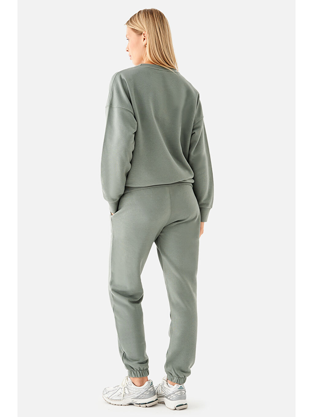 Mia Oversize Haki Jogger Eşofman Altı-2