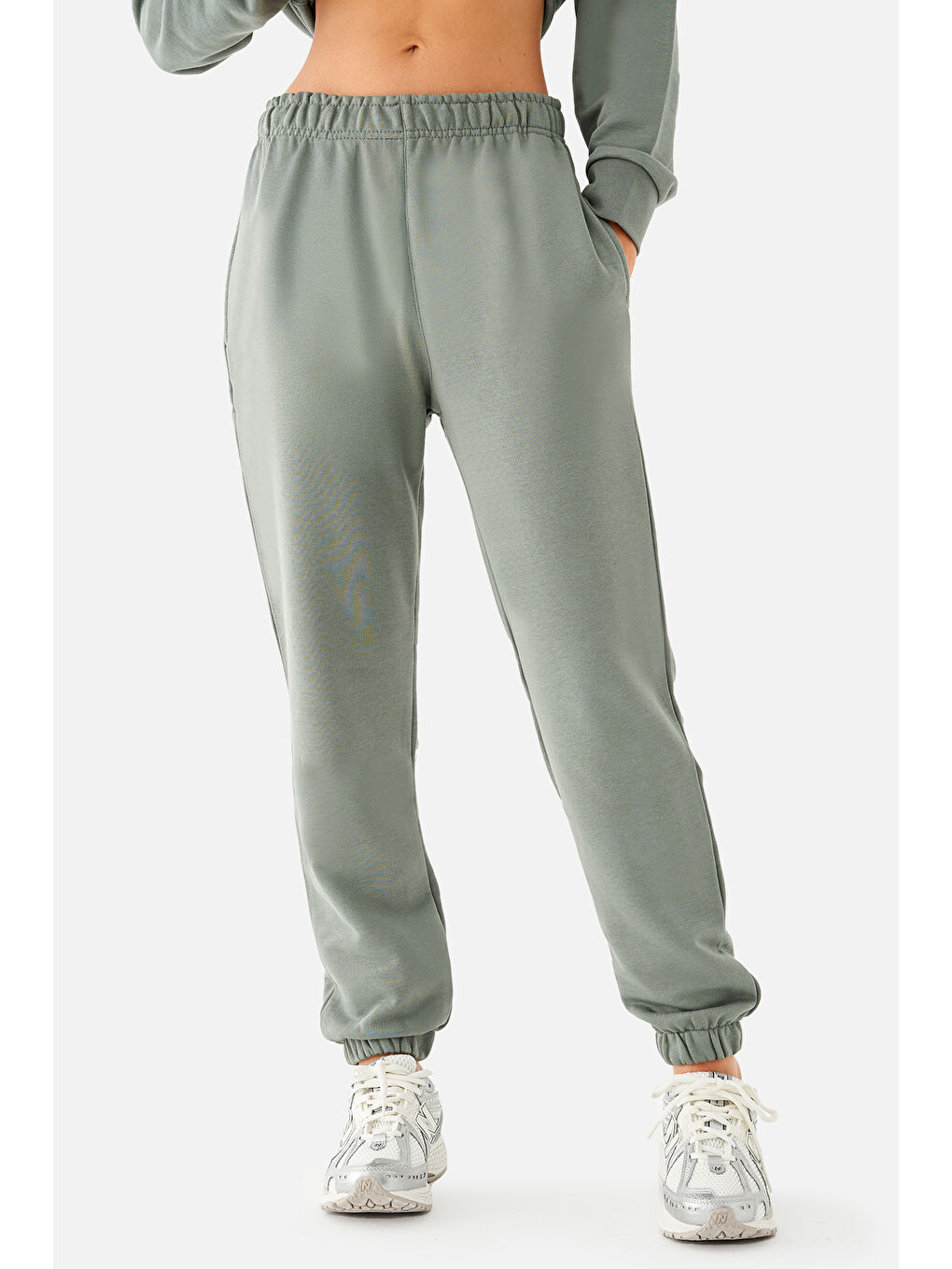 Mia Oversize Haki Jogger Eşofman Altı-3