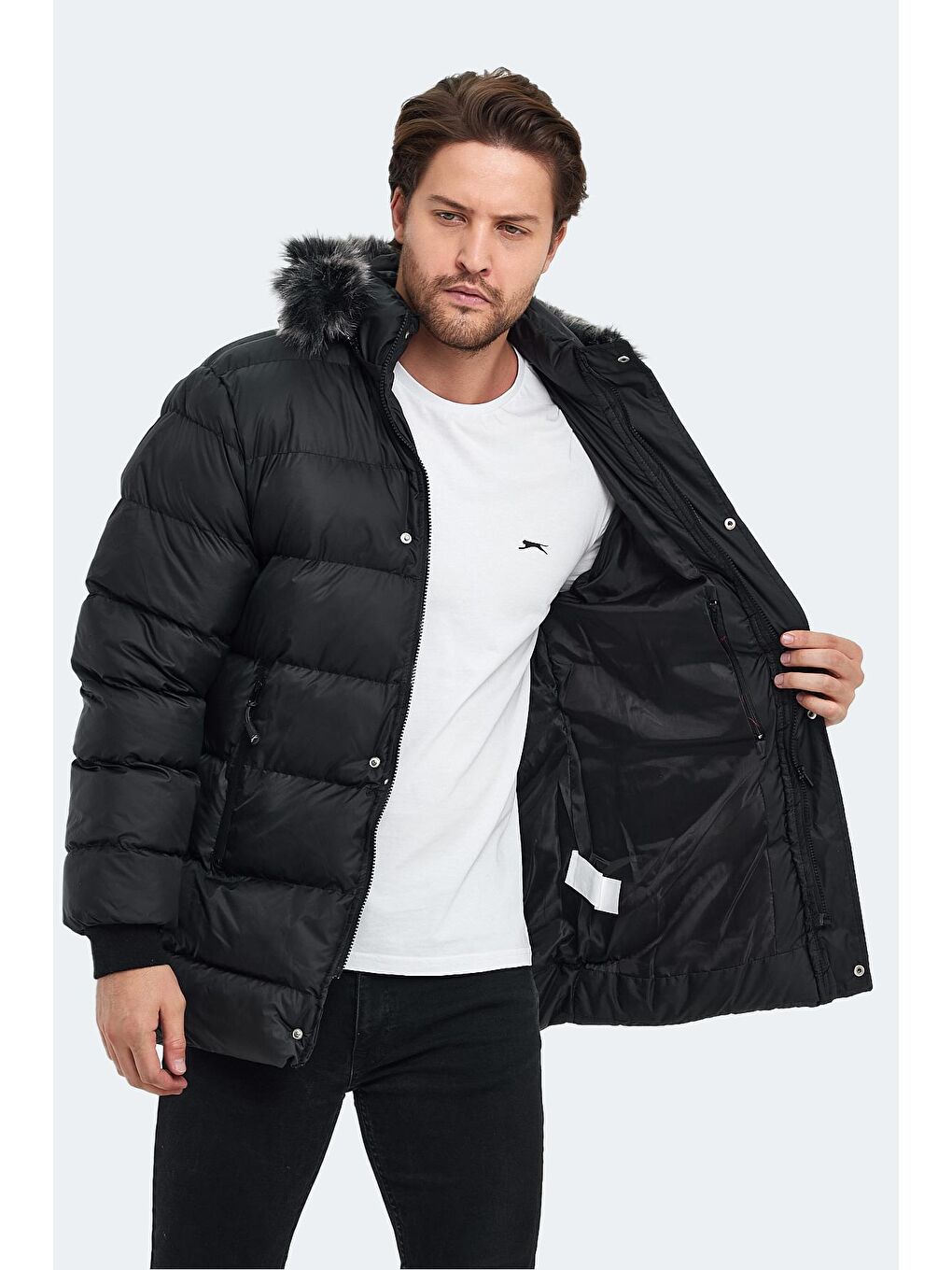 HARSHAL Erkek Şişme Mont Siyah-2