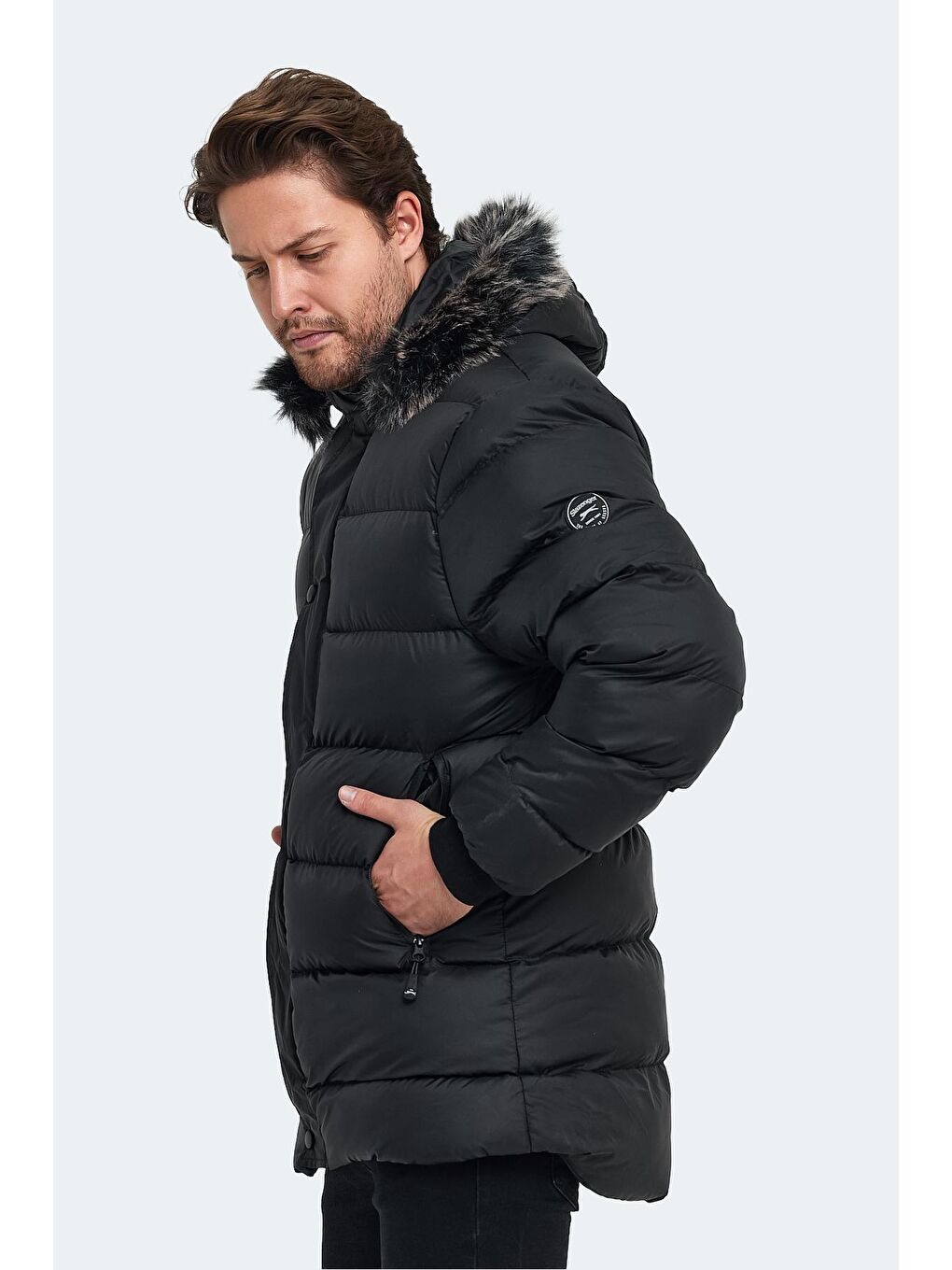 HARSHAL Erkek Şişme Mont Siyah-3