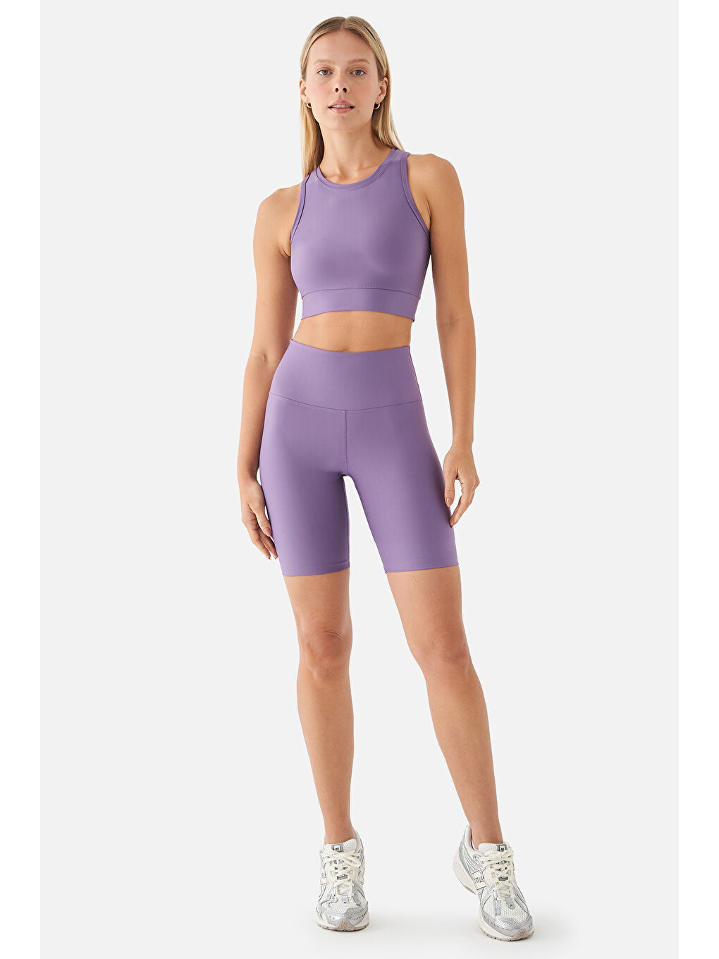 Superstacy Violet Biker Lila Spor Tayt