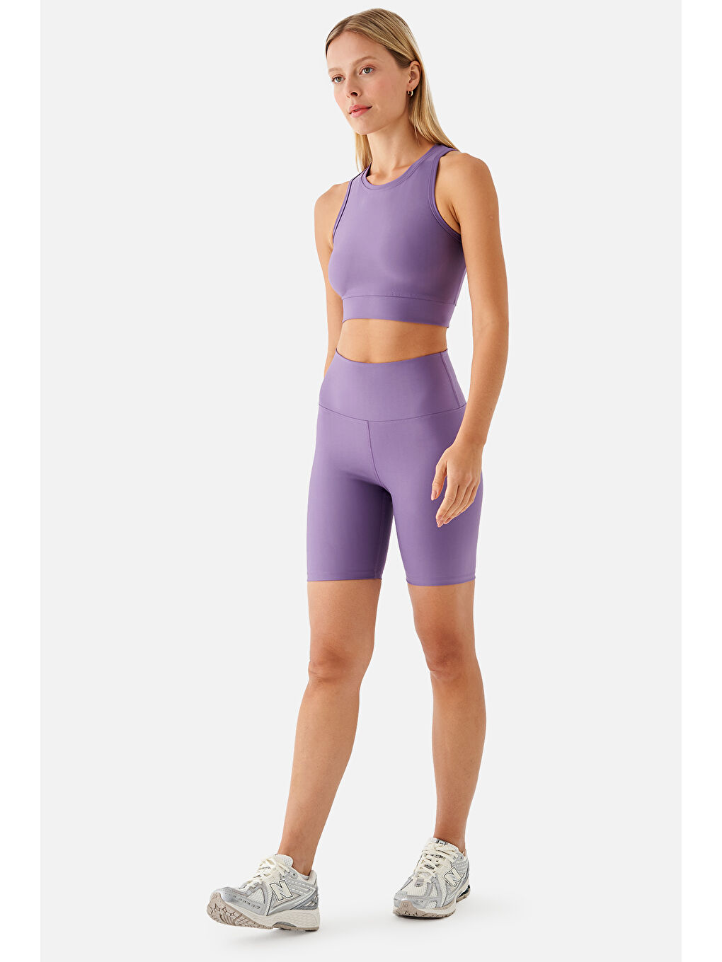 Superstacy Violet Biker Lila Spor Tayt - 1