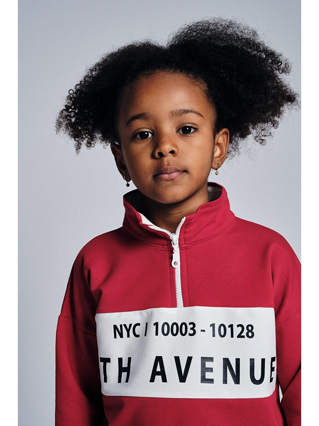 Kırmızı Dik Yaka Sweat Denim Pantolon Takım-1