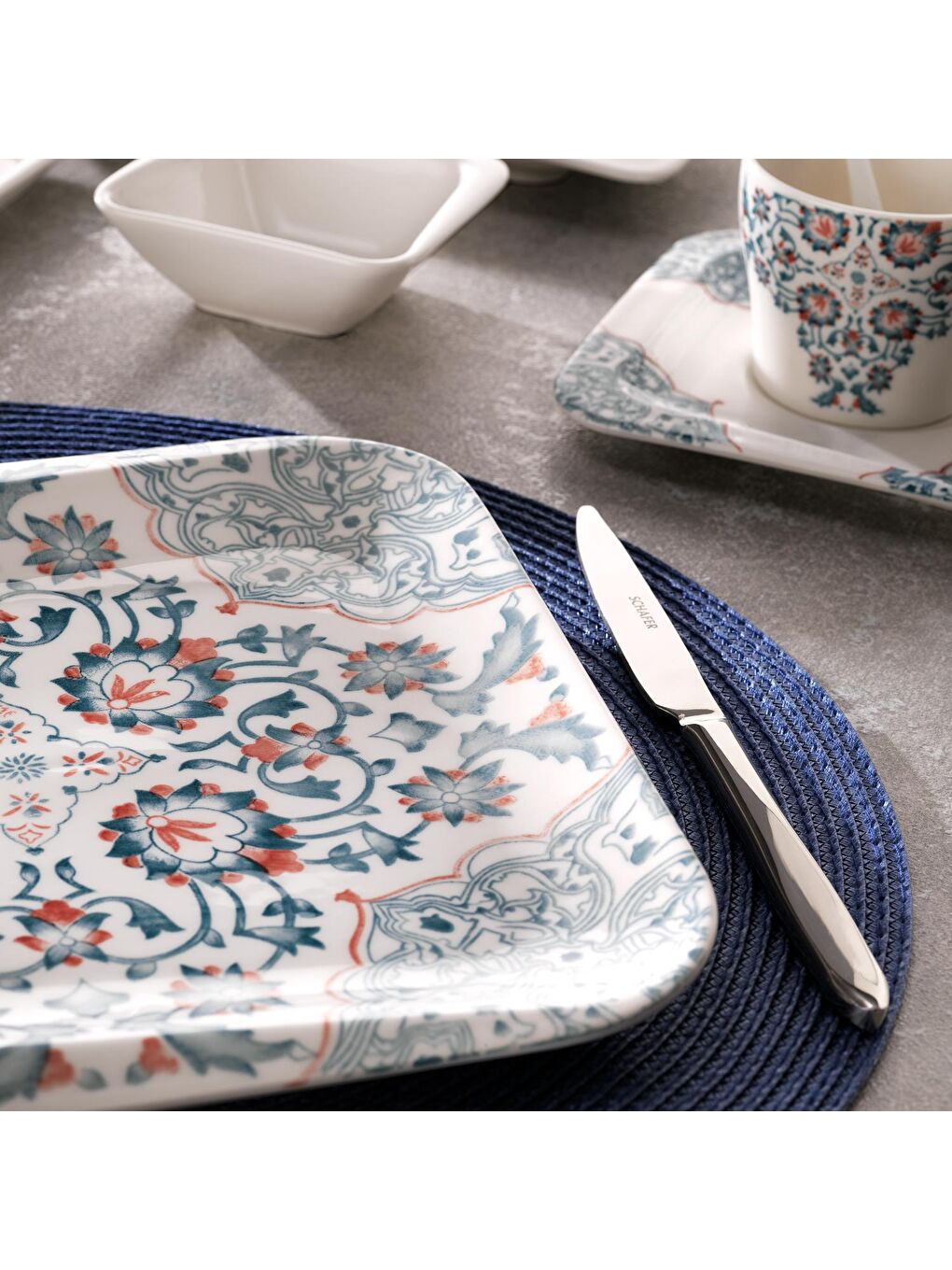 Elsa Kahvaltı Takımı-32 Parça-Turkuaz-1