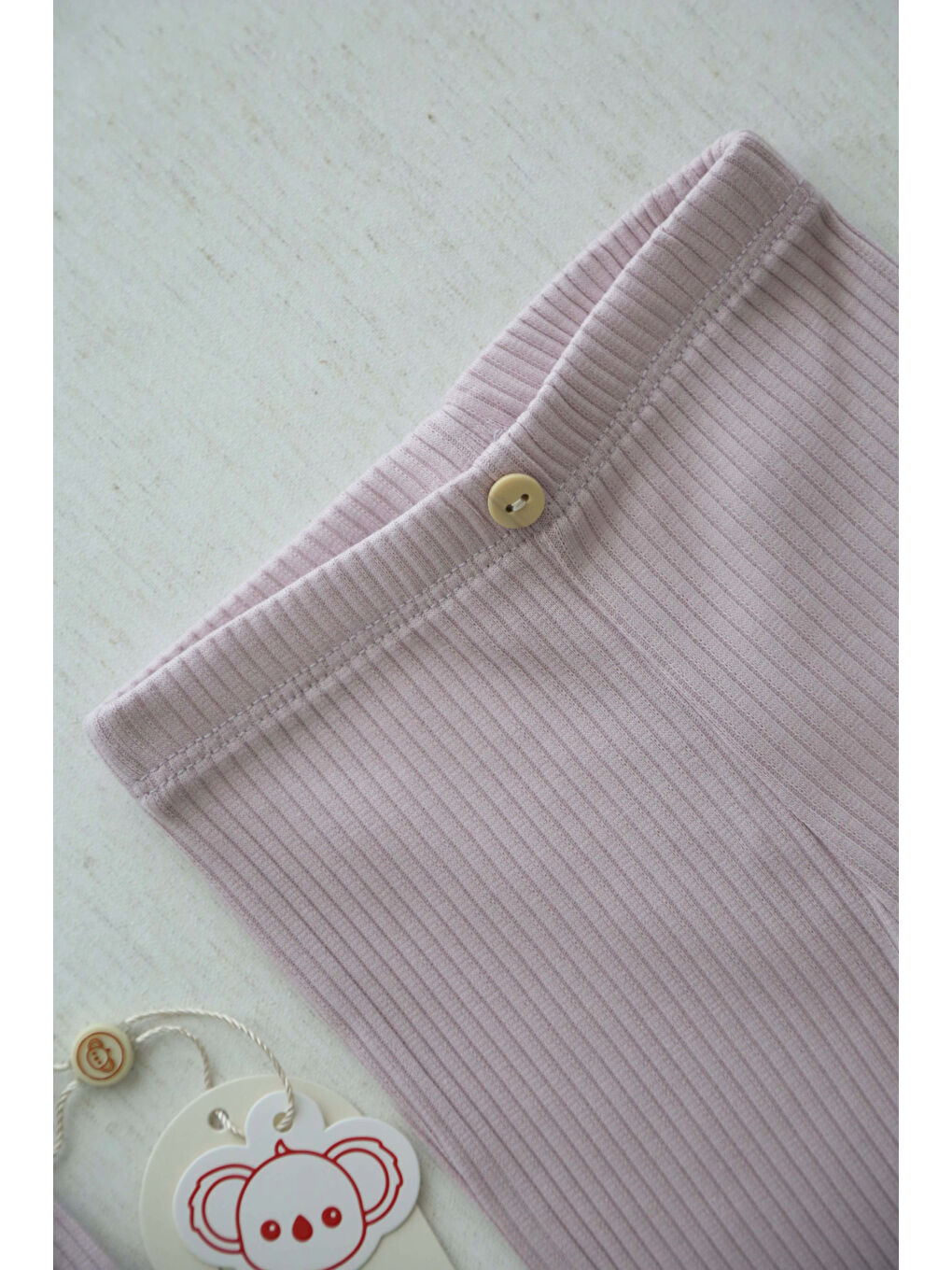 Mor Lila Fırfır kenar dikişli Tayt-1