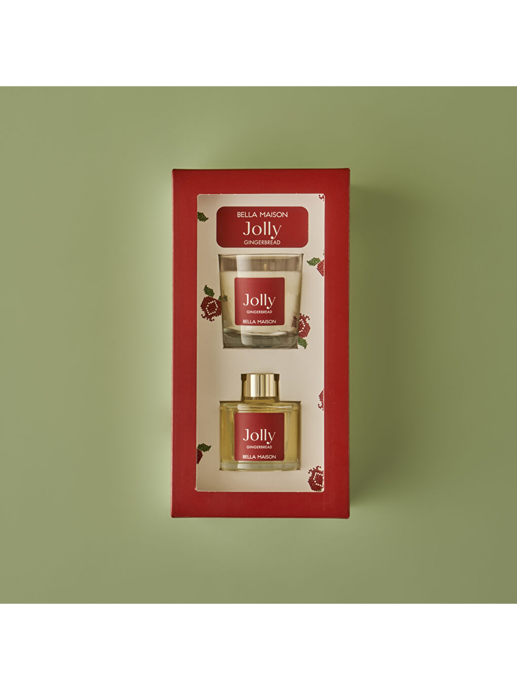 Kırmızı Jolly Gingerbread Hediye Seti