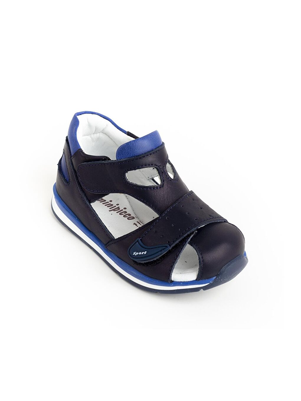 Erkek Çocuk Lacivert Deri Ortopedik Destekli Çocuk Ayakkabı-1