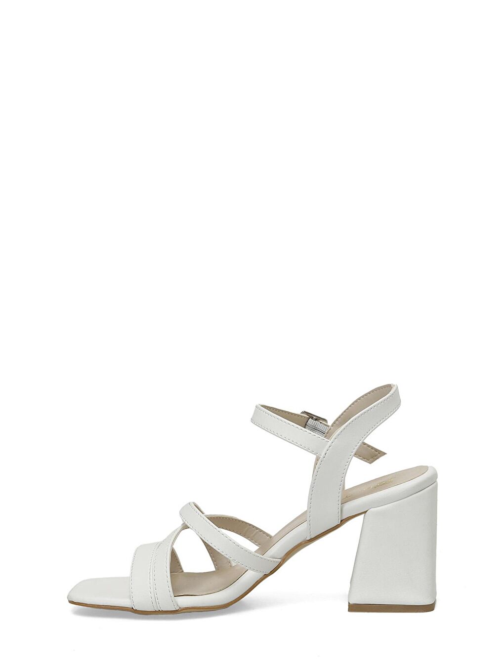 BELLA 4FX Beyaz Kadın Topuklu Sandalet-2