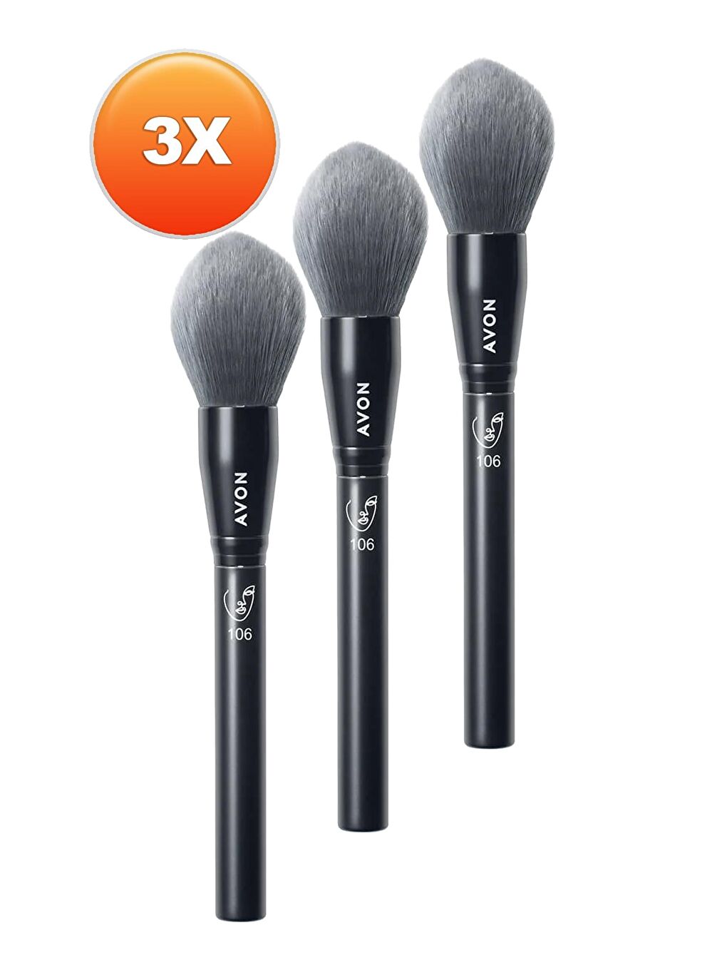 AVON Renksiz Büyük Yüz Fırçası 3'lü Set - 1