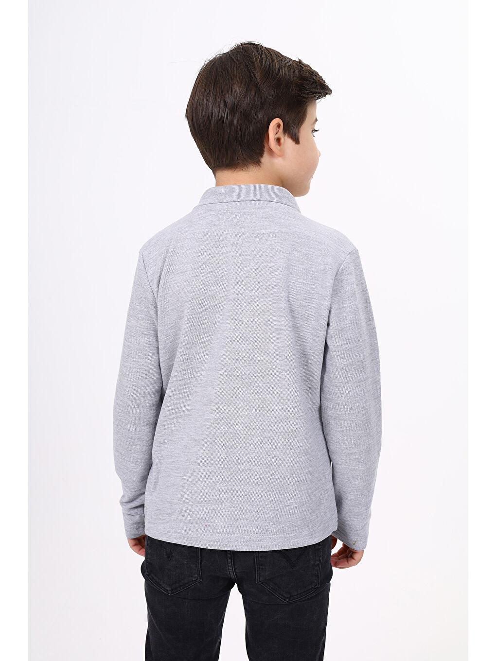 Toontoykids Gri Unisex Çocuk Nakışlı Tişört - 3