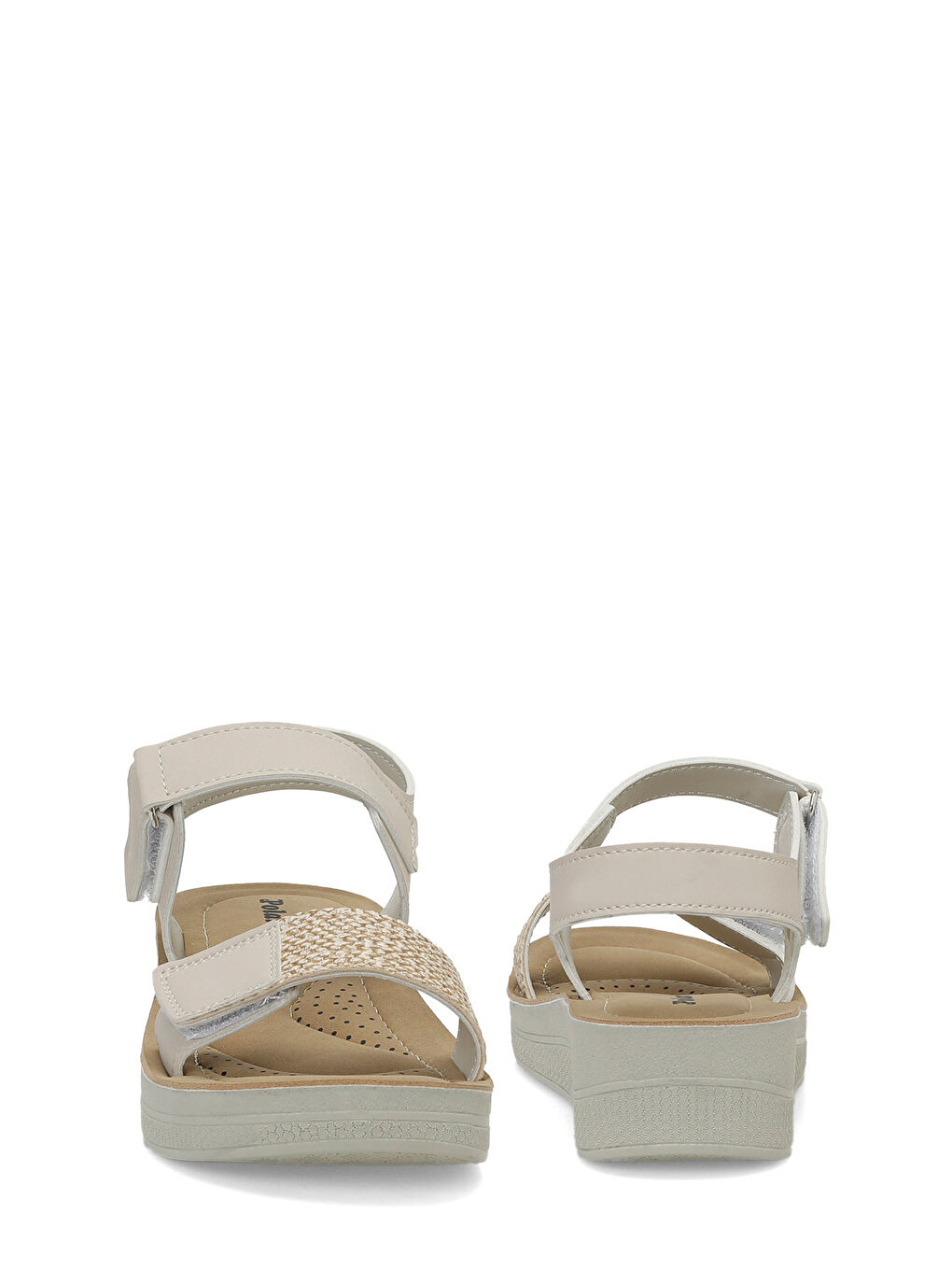 409105.Z Bej Kadın Comfort Sandalet-4