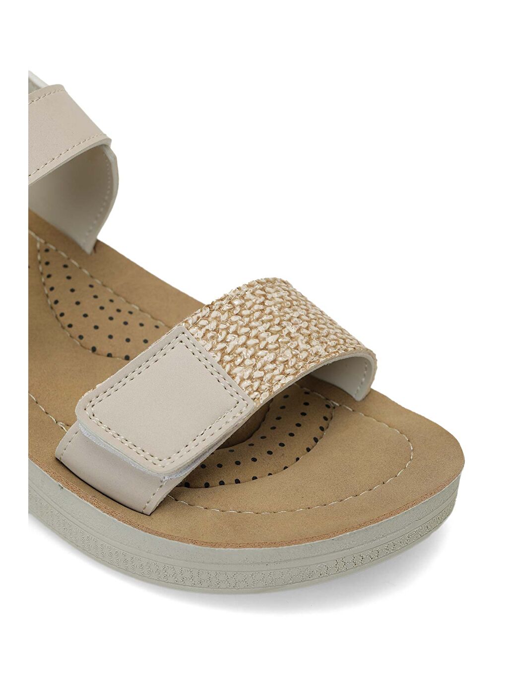 409105.Z Bej Kadın Comfort Sandalet-6