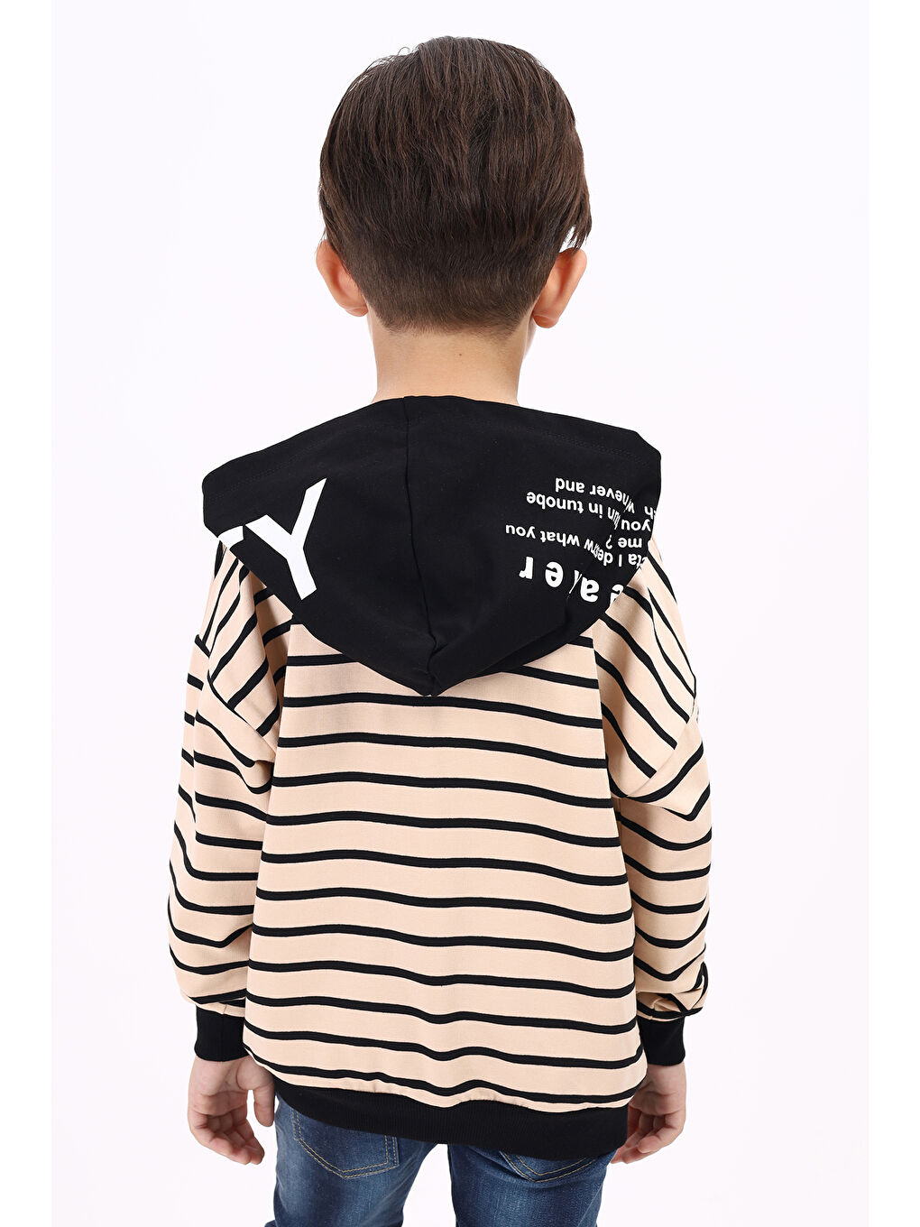 Toontoykids Bej Erkek Çocuk Baskılı Sweatshirt - 1