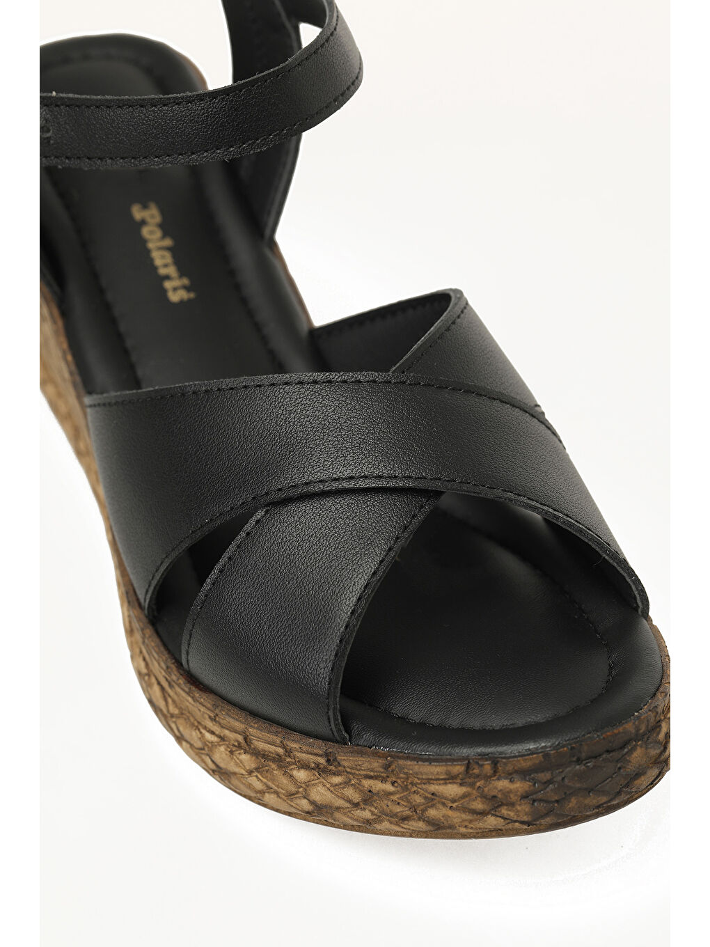 327095.Z Siyah Kadın Dolgu Topuk Sandalet-6