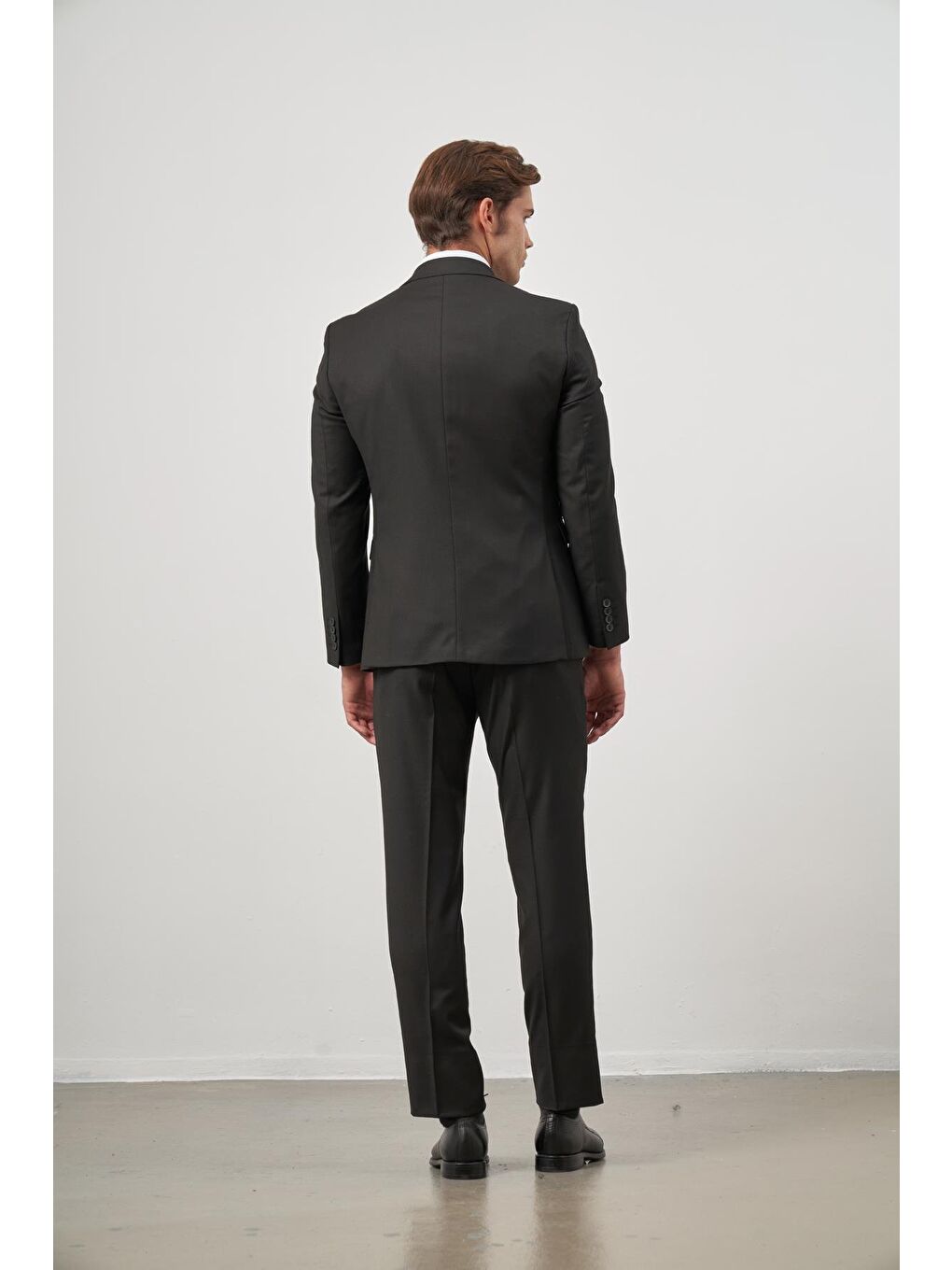 Siyah Kılıç Yaka Yelekli 6 Drop Slim Fit Classic Takım Elbise 1001245155-6