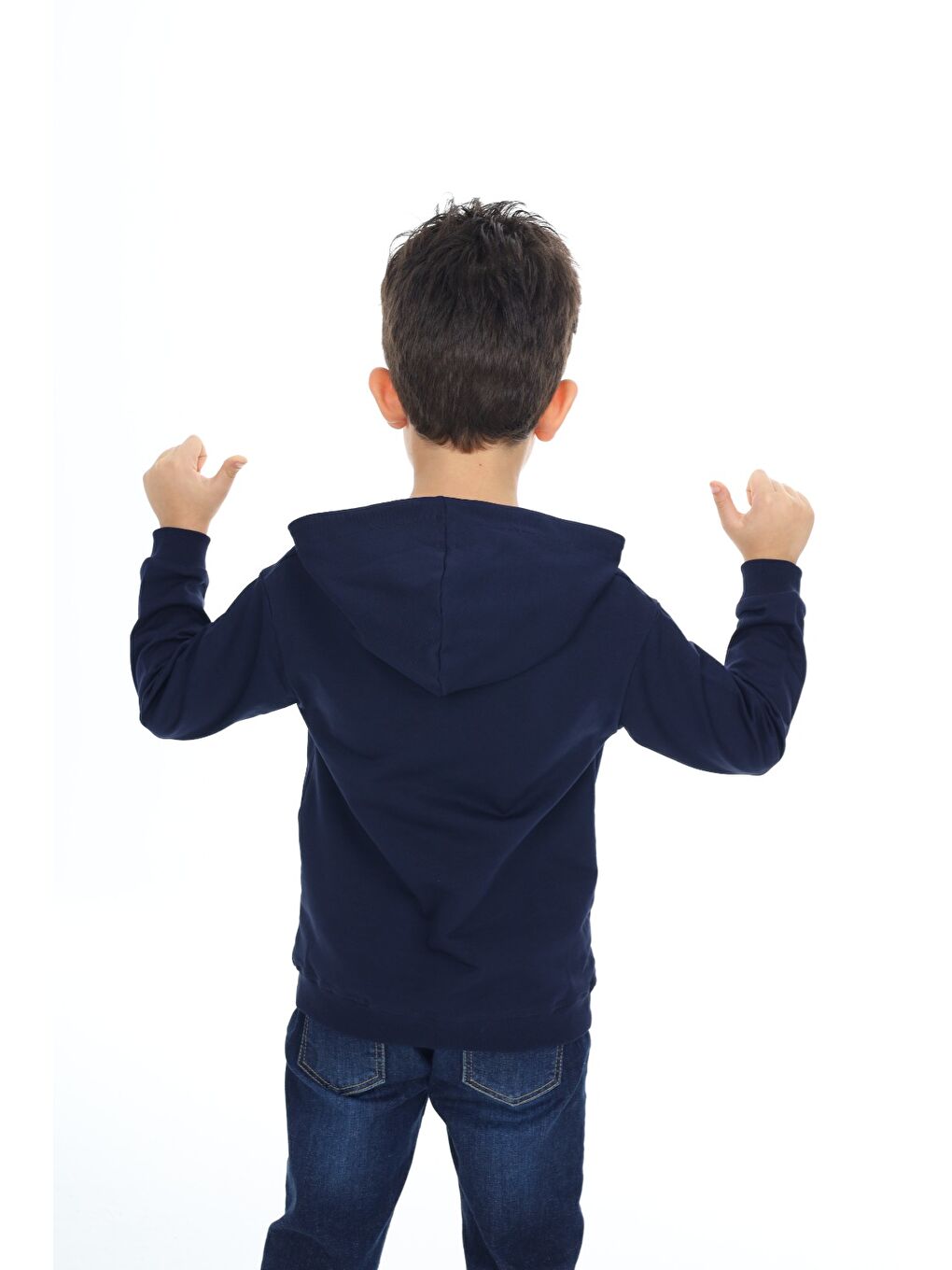 Lacivert Erkek Çocuk Baskılı Sweatshirt-3