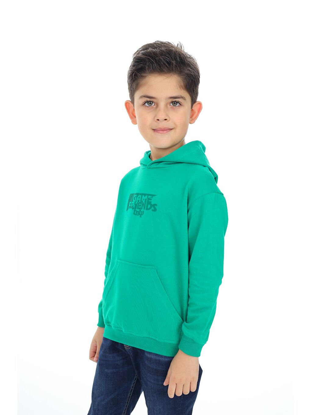 Toontoykids Yeşil Erkek Çocuk Baskılı Sweatshirt - 3