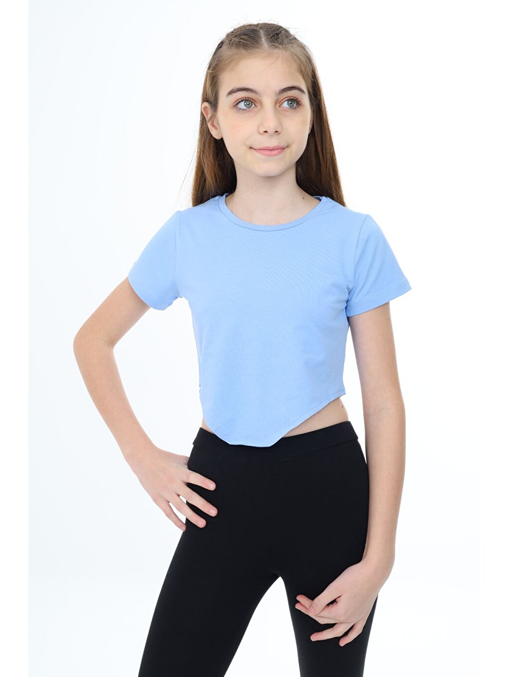 Mavi Kız Çocuk Tişört