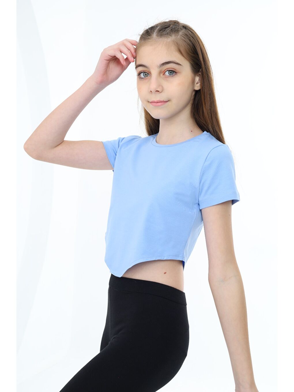 Mavi Kız Çocuk Tişört-2