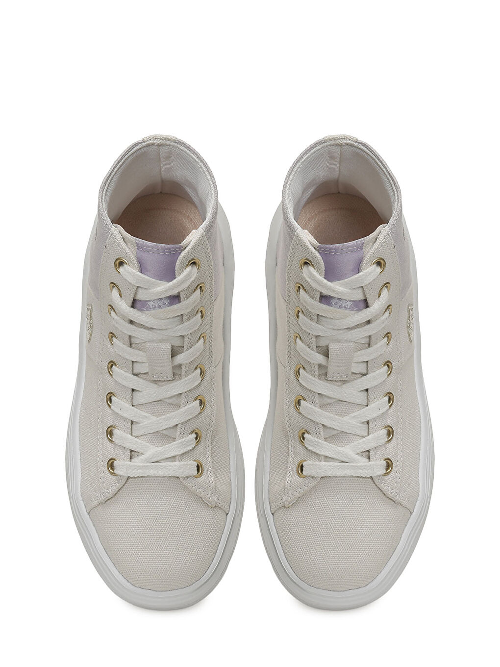 CLEBERAS JR Bej Kız Çocuk High Sneaker-3