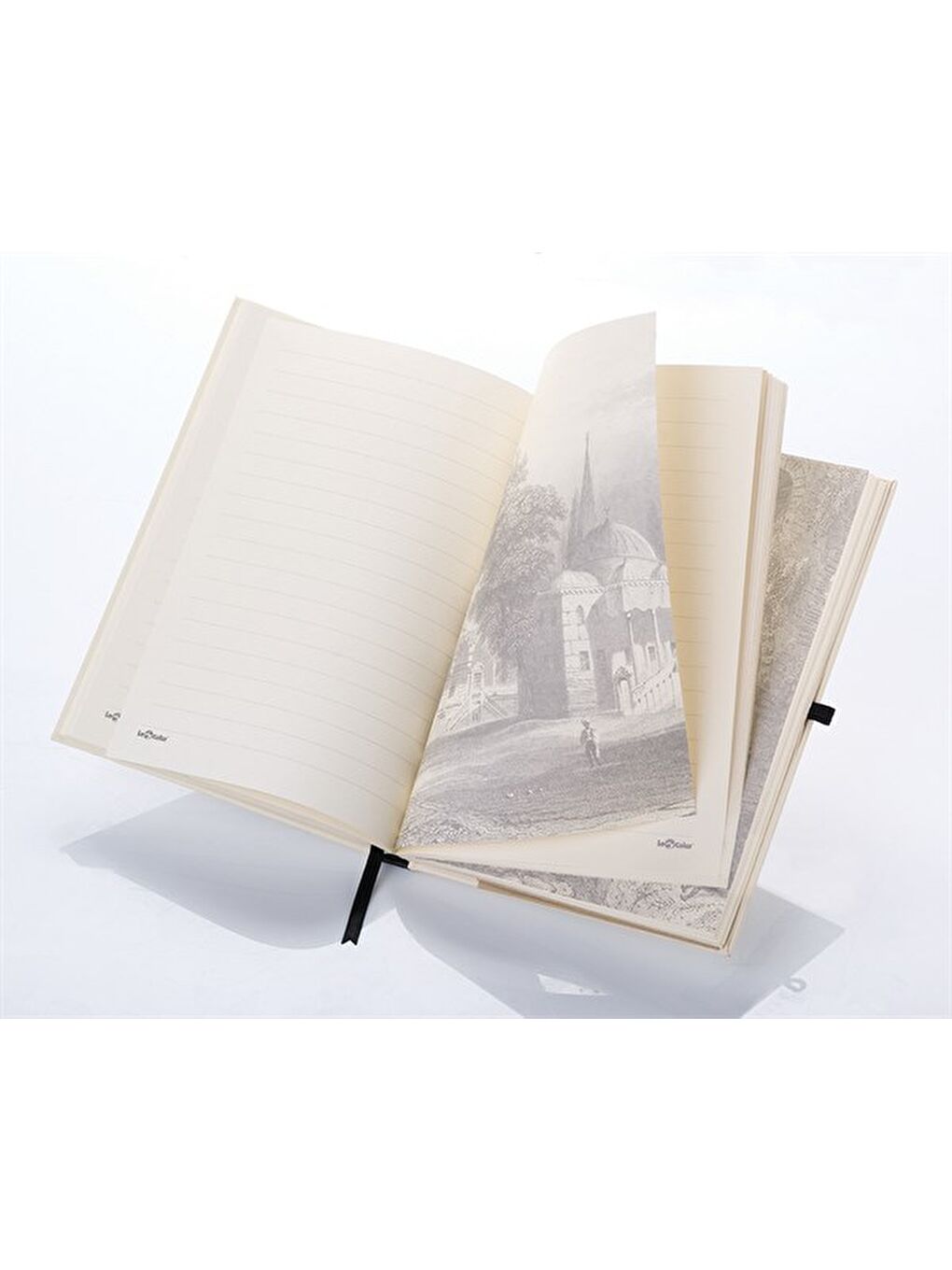 Eski İstanbul Cep Journal Çizgili Lastikli Cumbalı-2