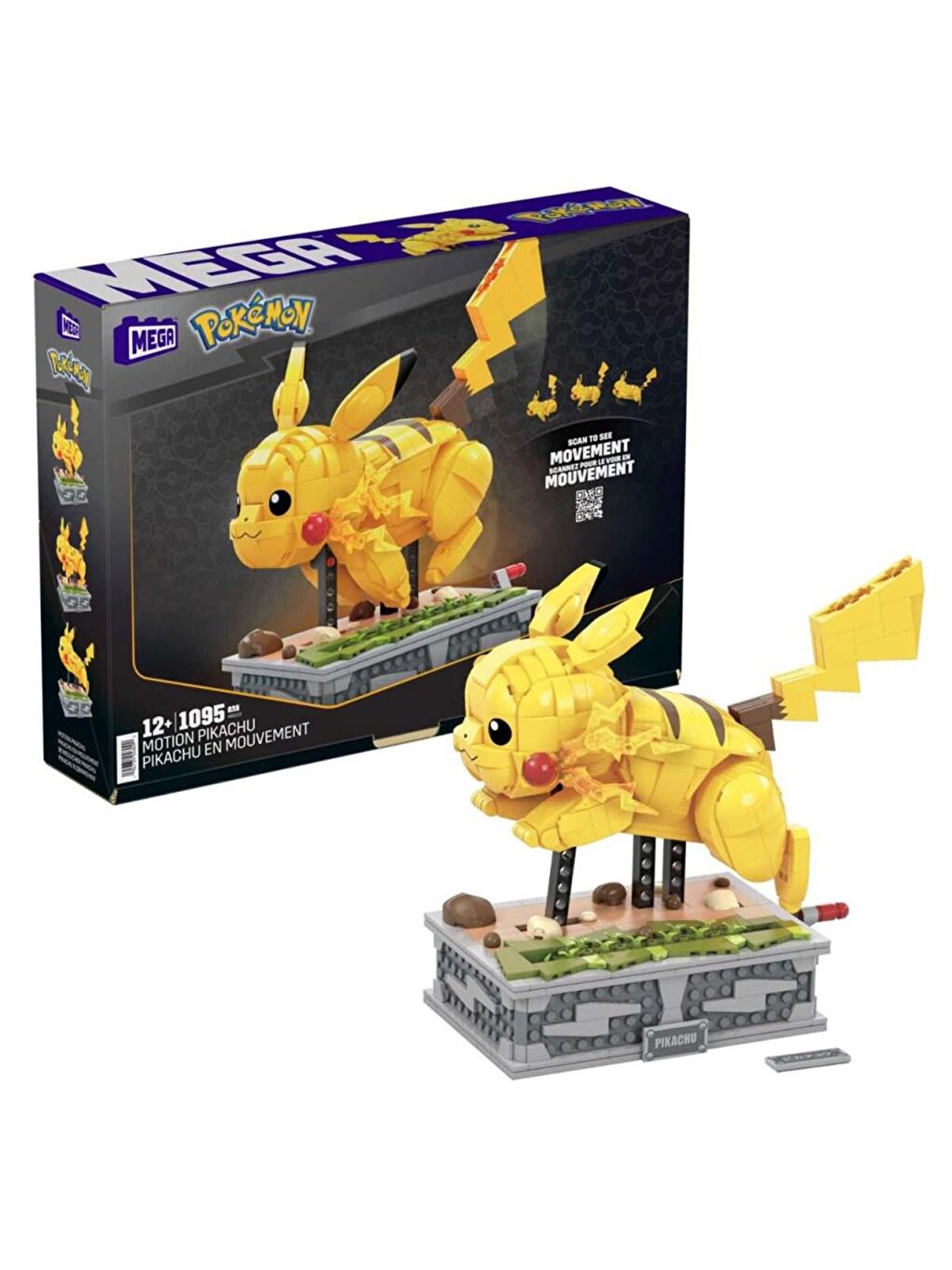 Mega Bloks Renksiz Mega Pokemon Hareketli Pikachu Yapı Seti HGC23