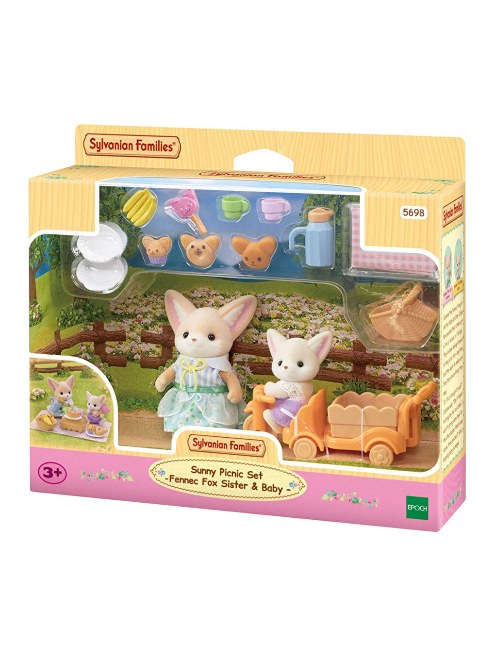 Sylvanian Families Renksiz Piknik Seti - Çöl Tilkisi Kız ve Bebek 5698 - 2