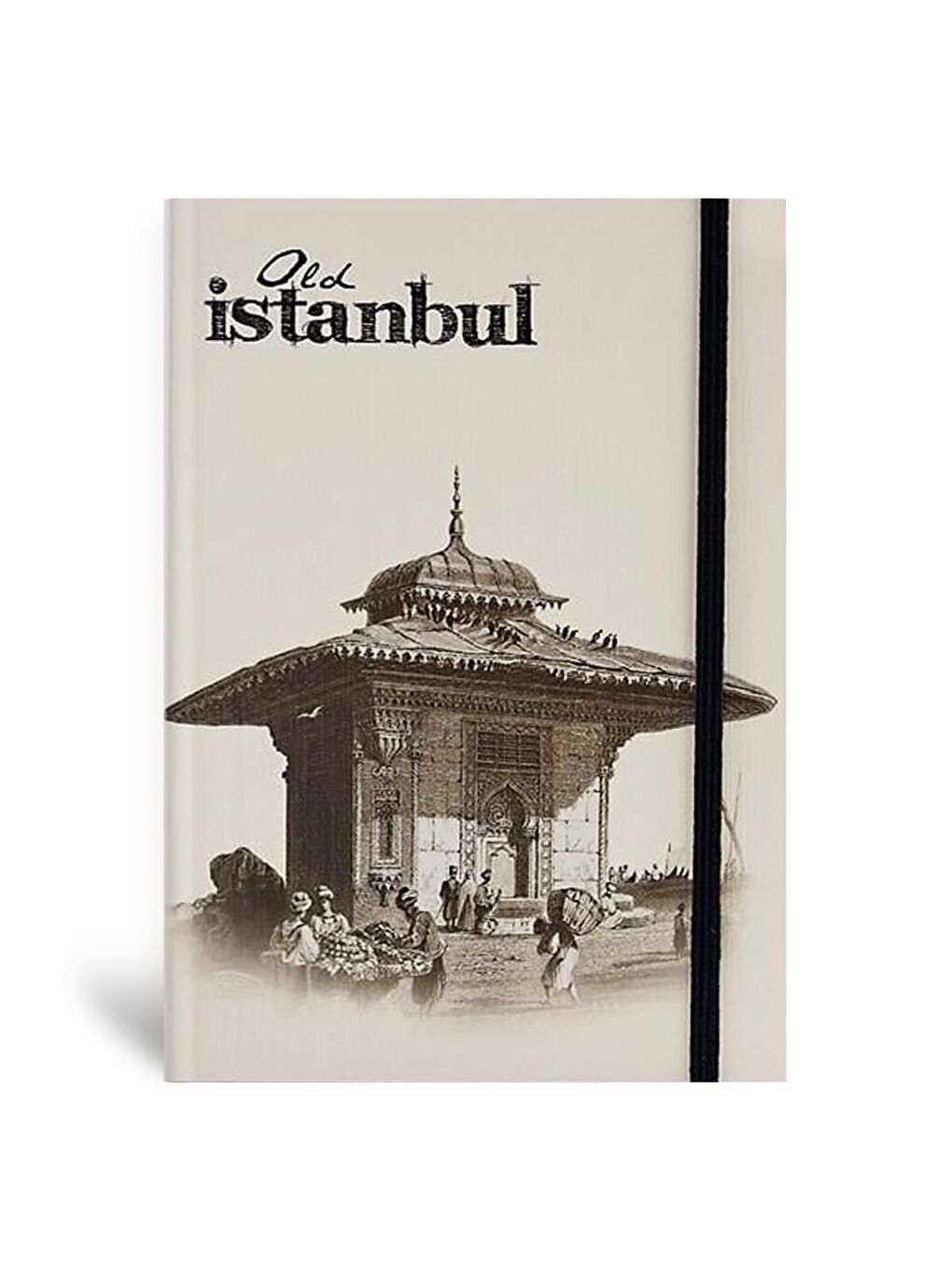 Eski İstanbul Cep Journal Çizgili Lastikli Çeşme